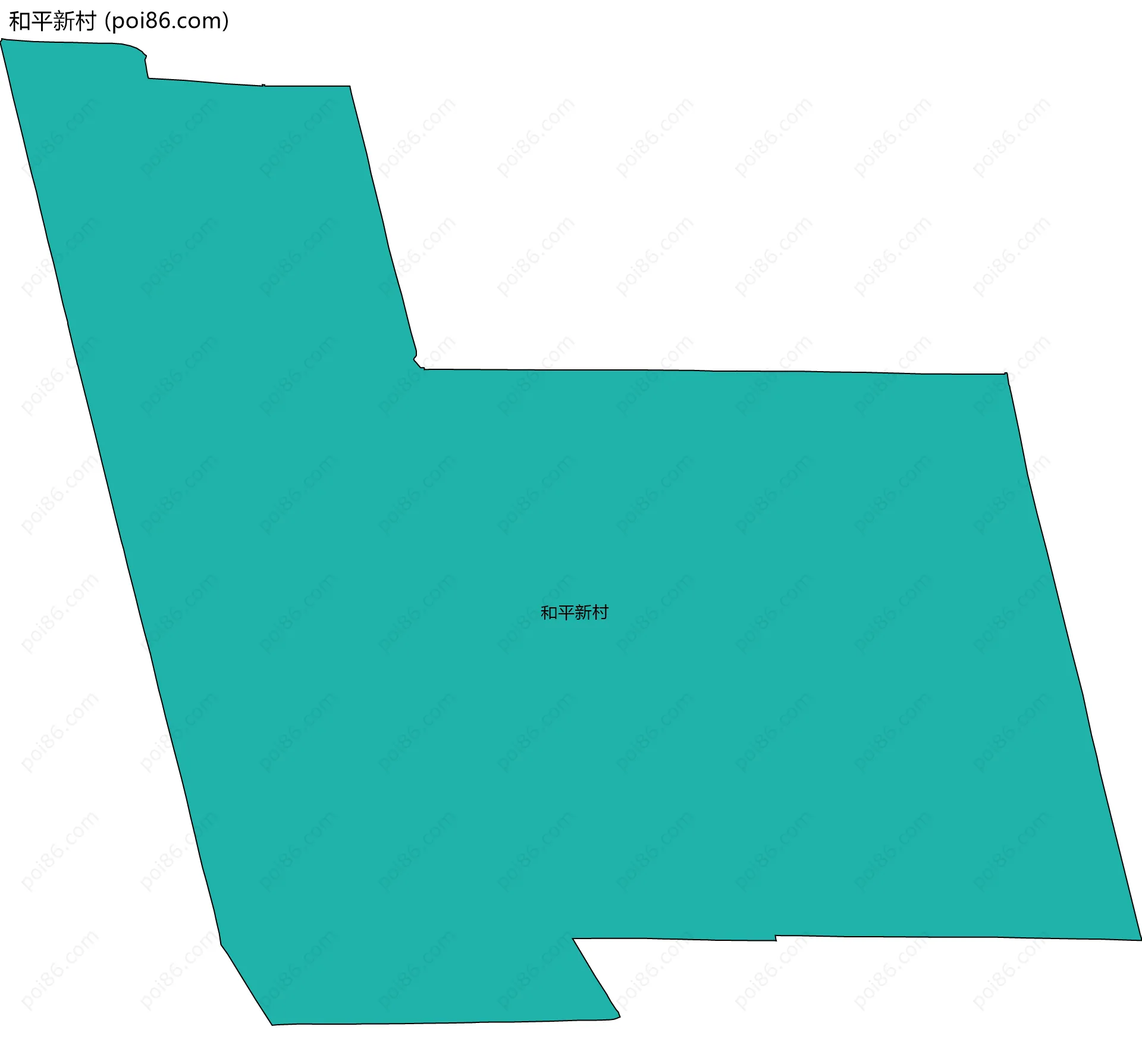 和平新村边界地图