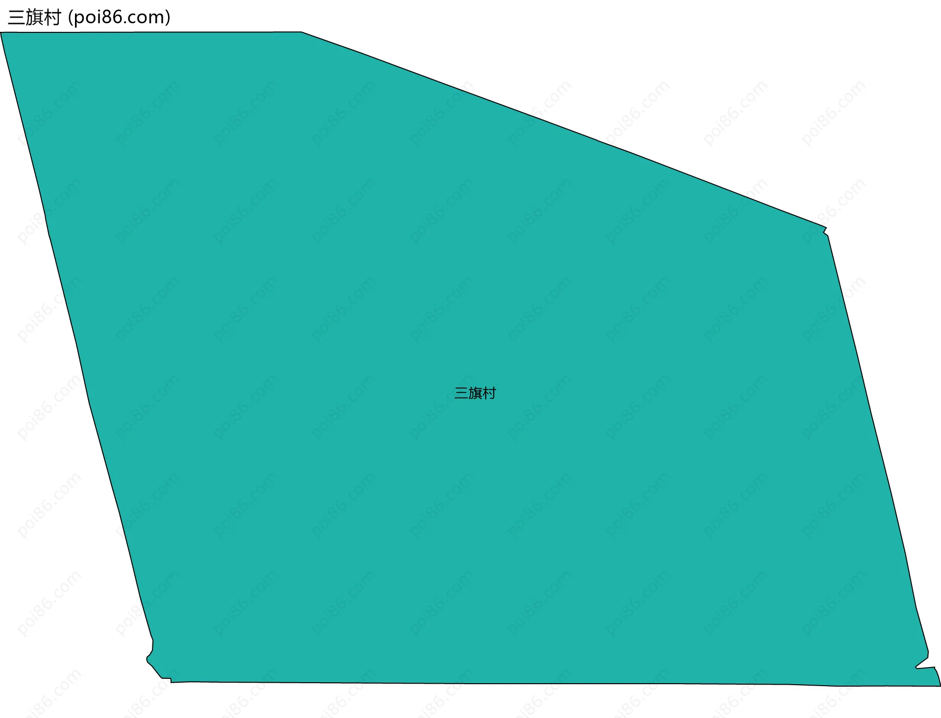 三旗村边界地图