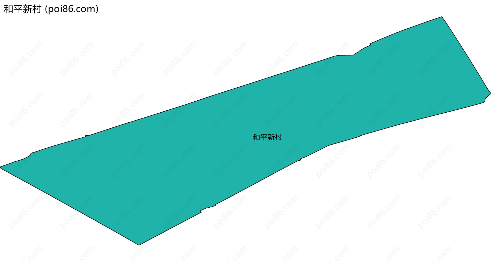 和平新村边界地图