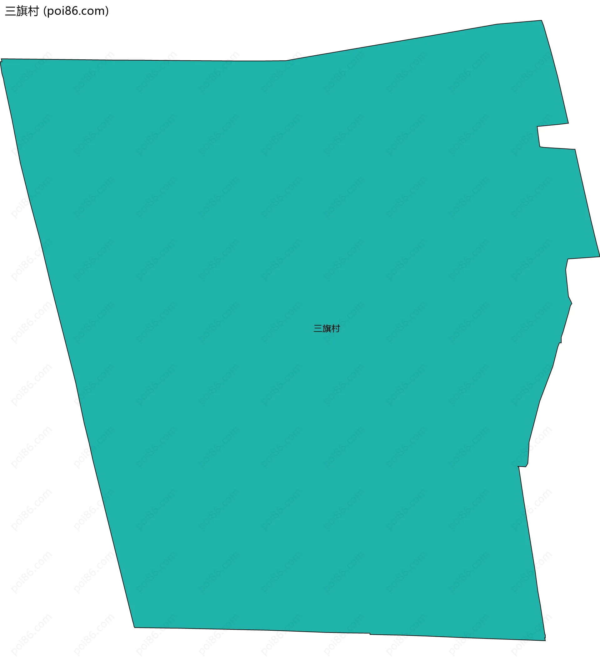 三旗村边界地图