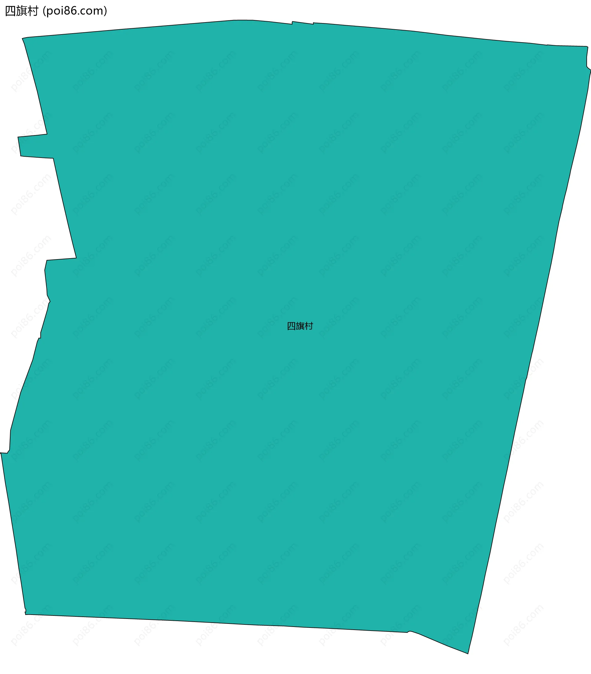 四旗村边界地图