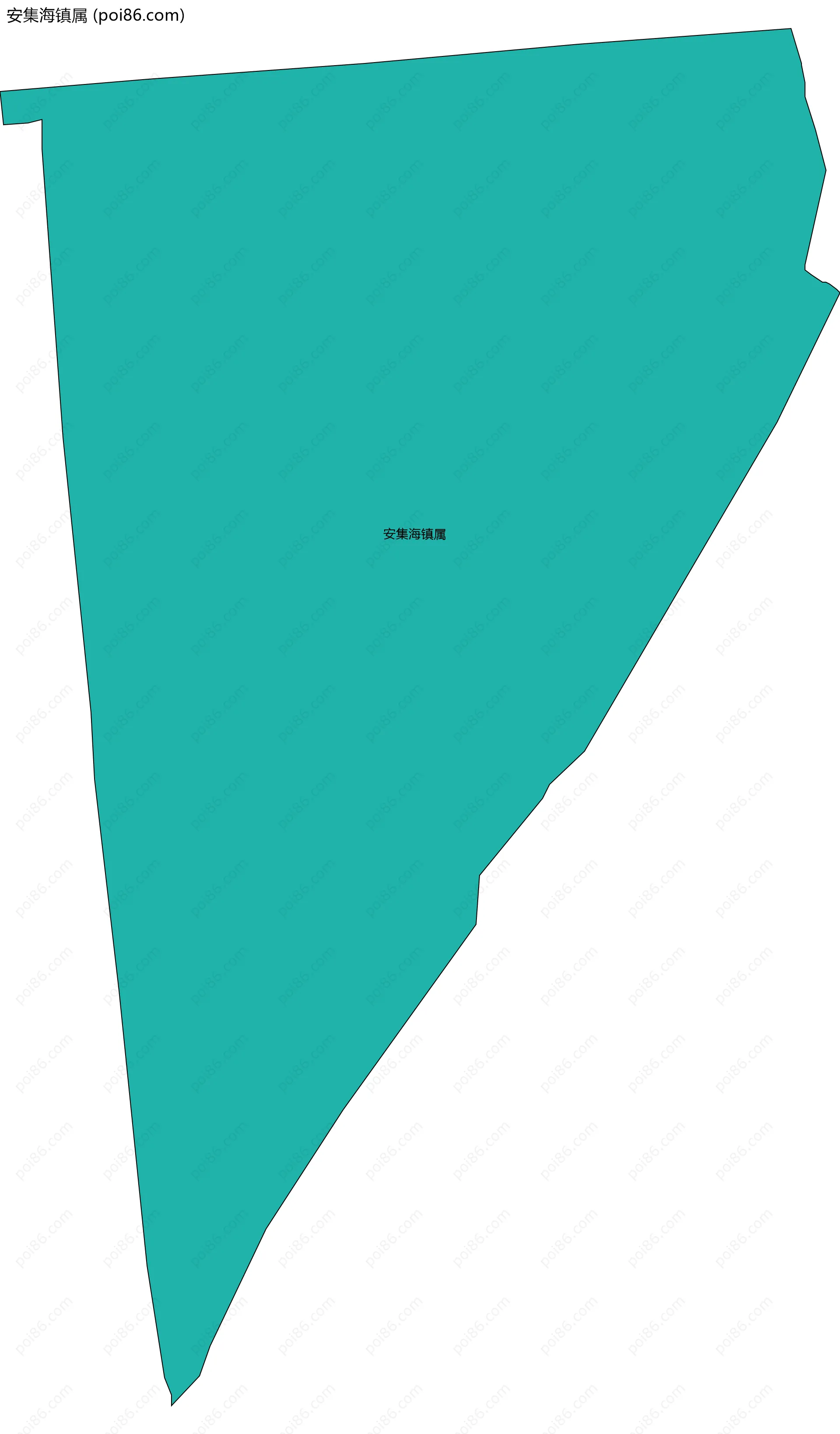 安集海镇属边界地图