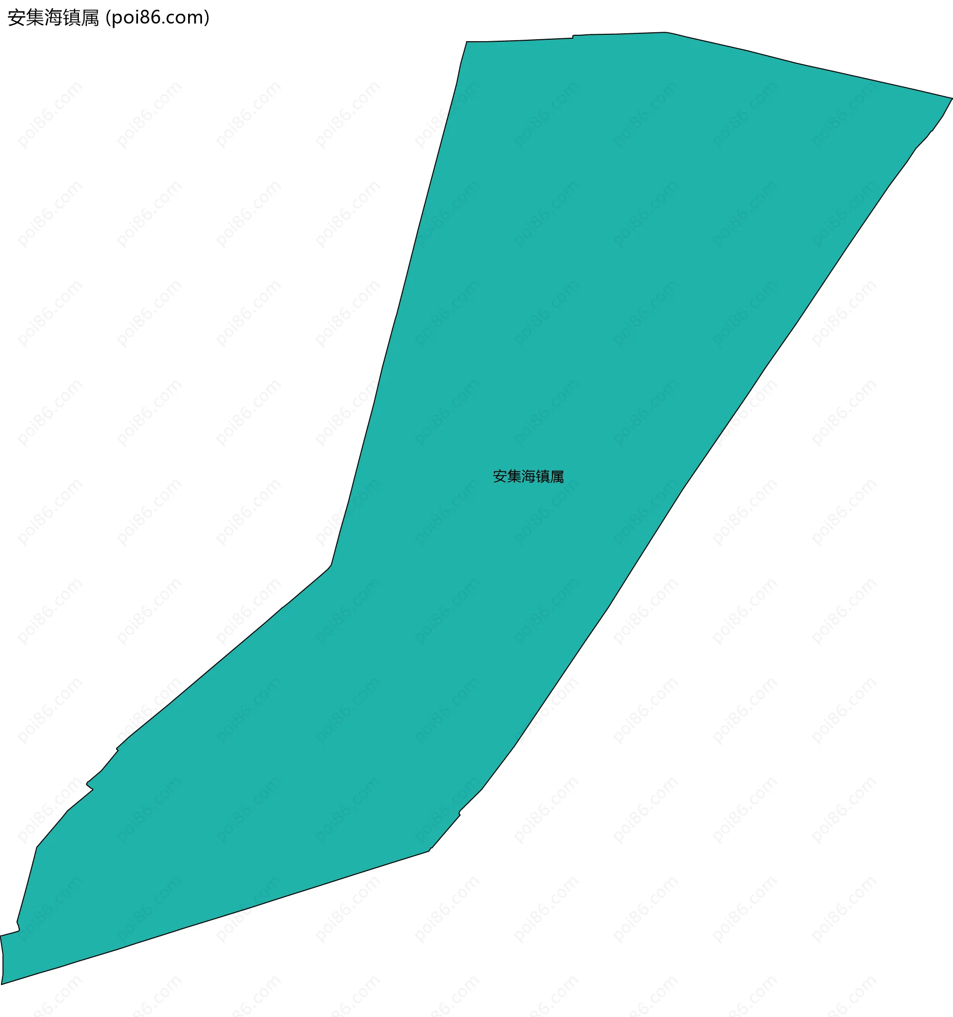 安集海镇属边界地图