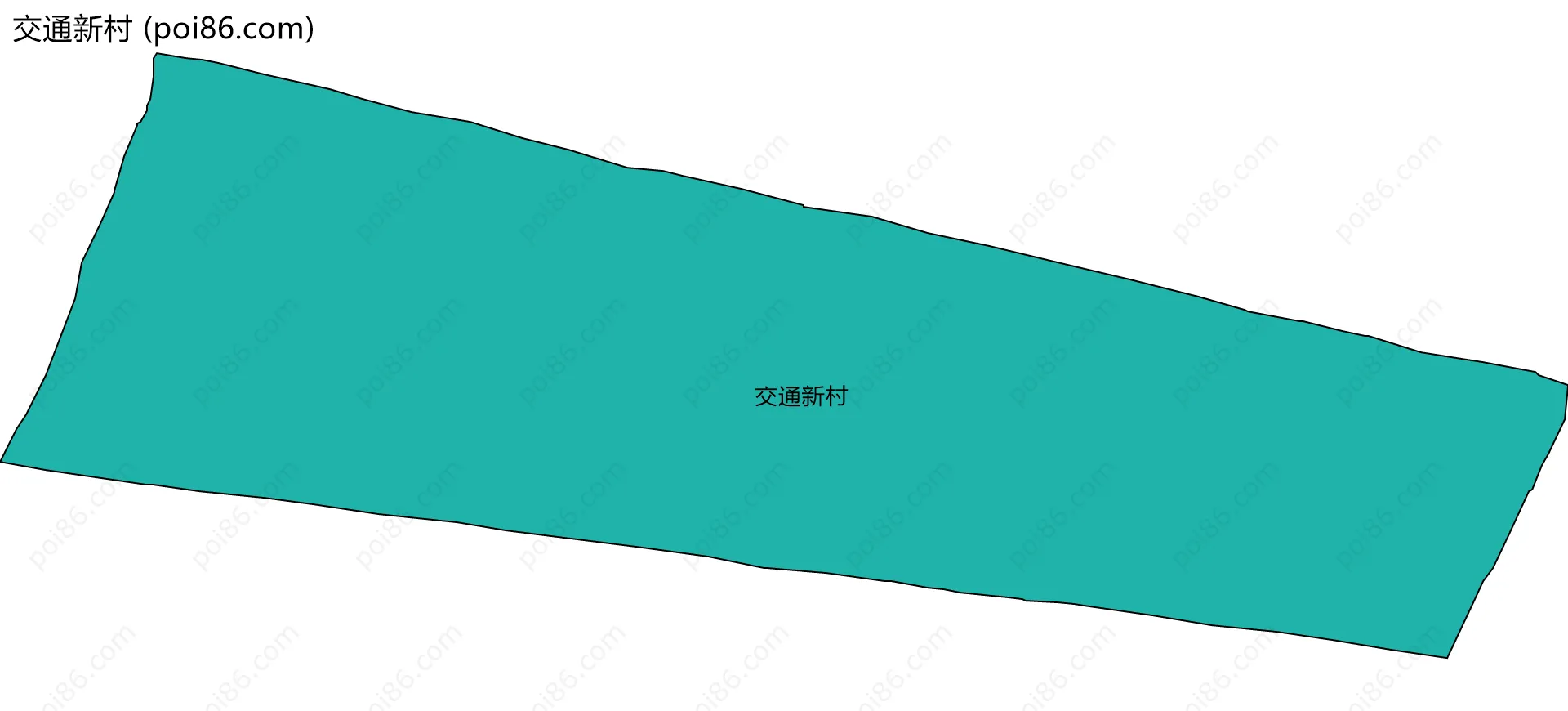 交通新村边界地图