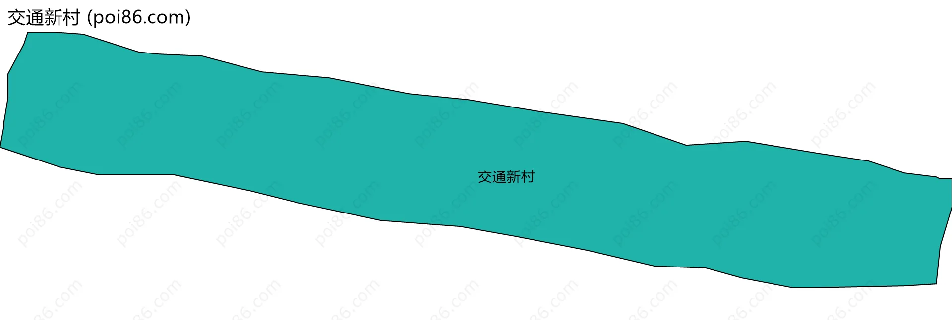 交通新村边界地图