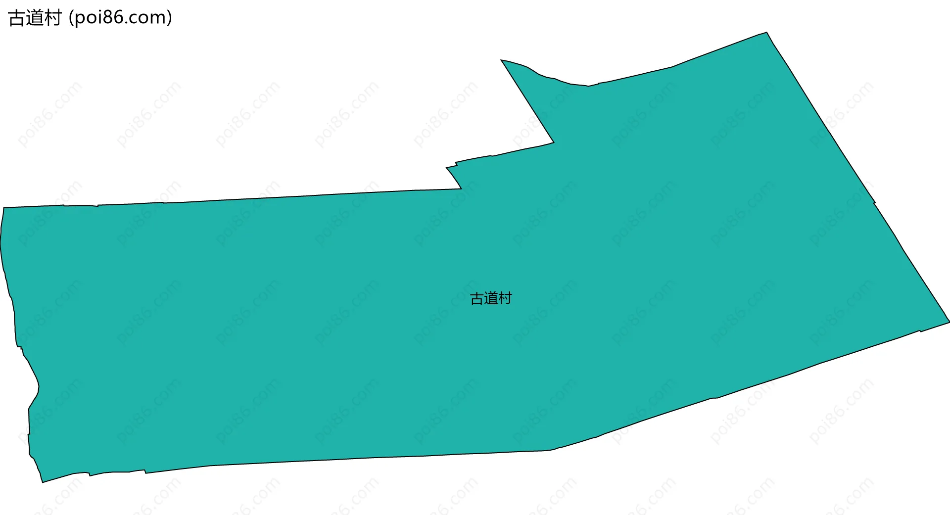 古道村边界地图