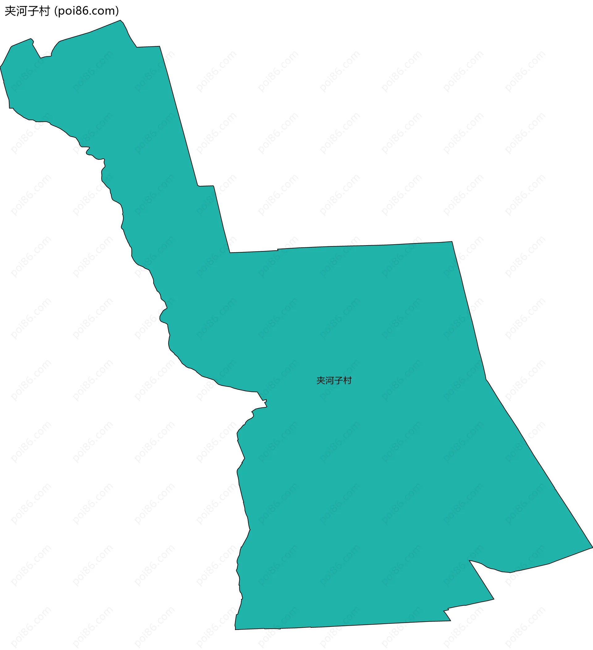 夹河子村边界地图