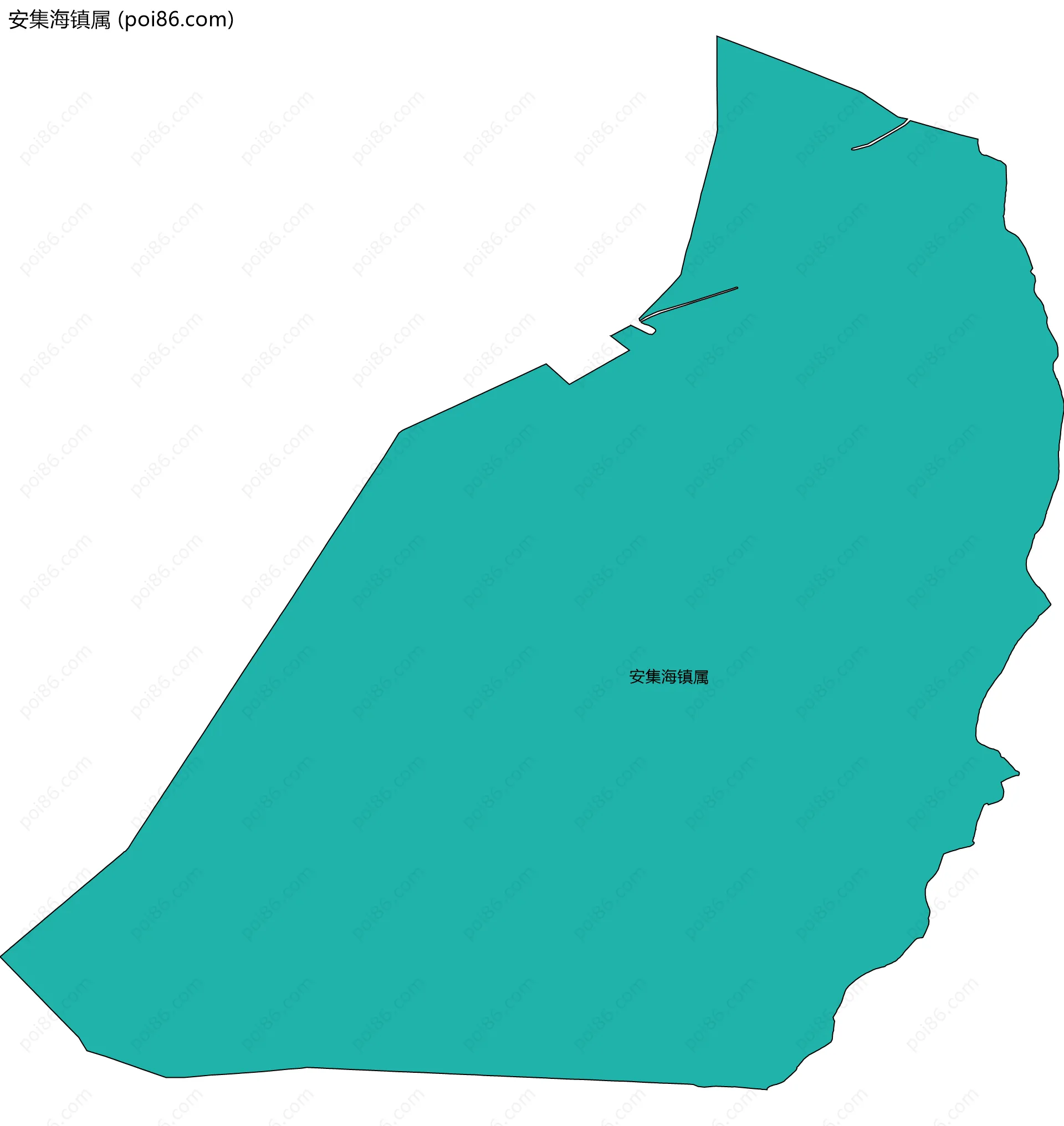 安集海镇属边界地图