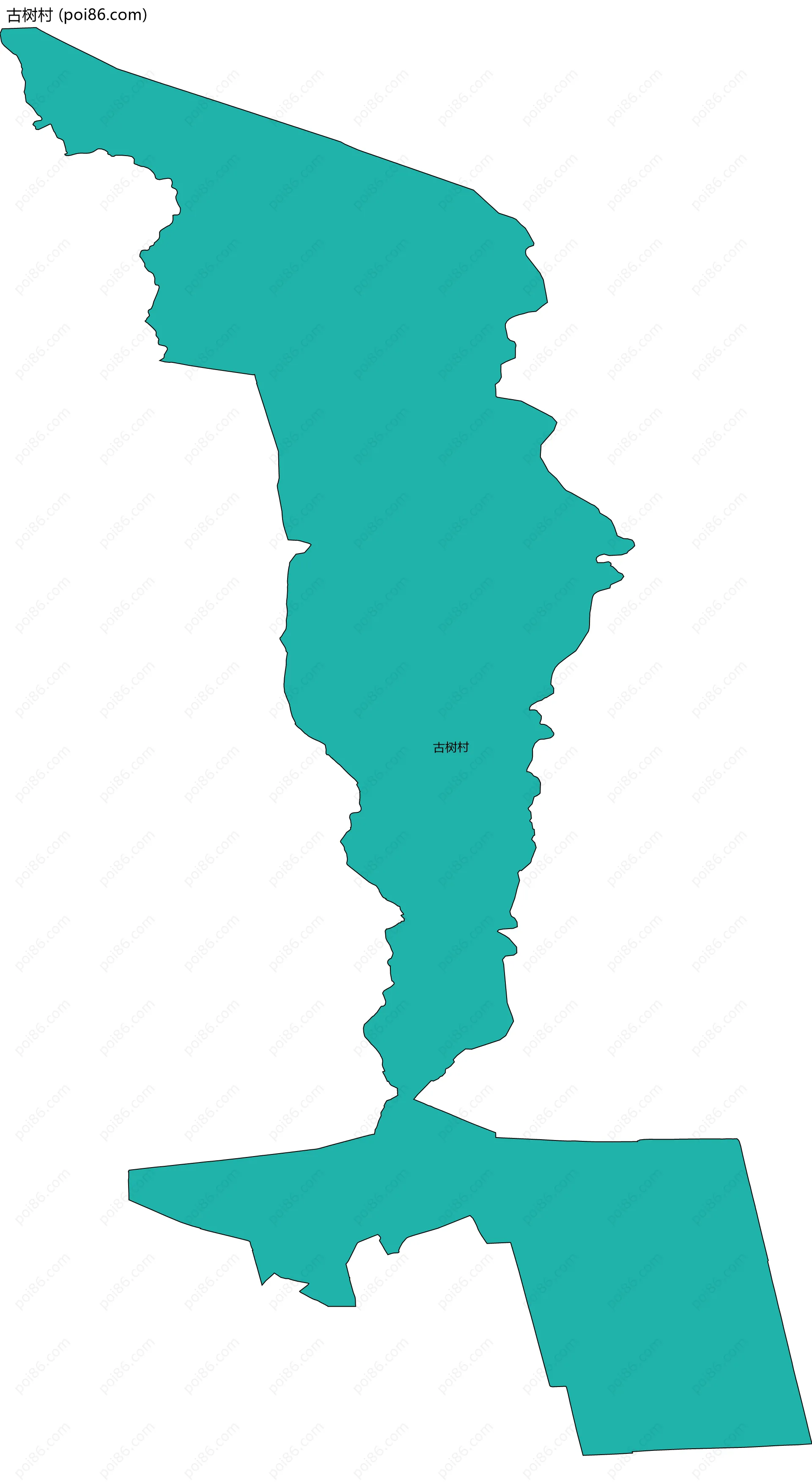 古树村边界地图