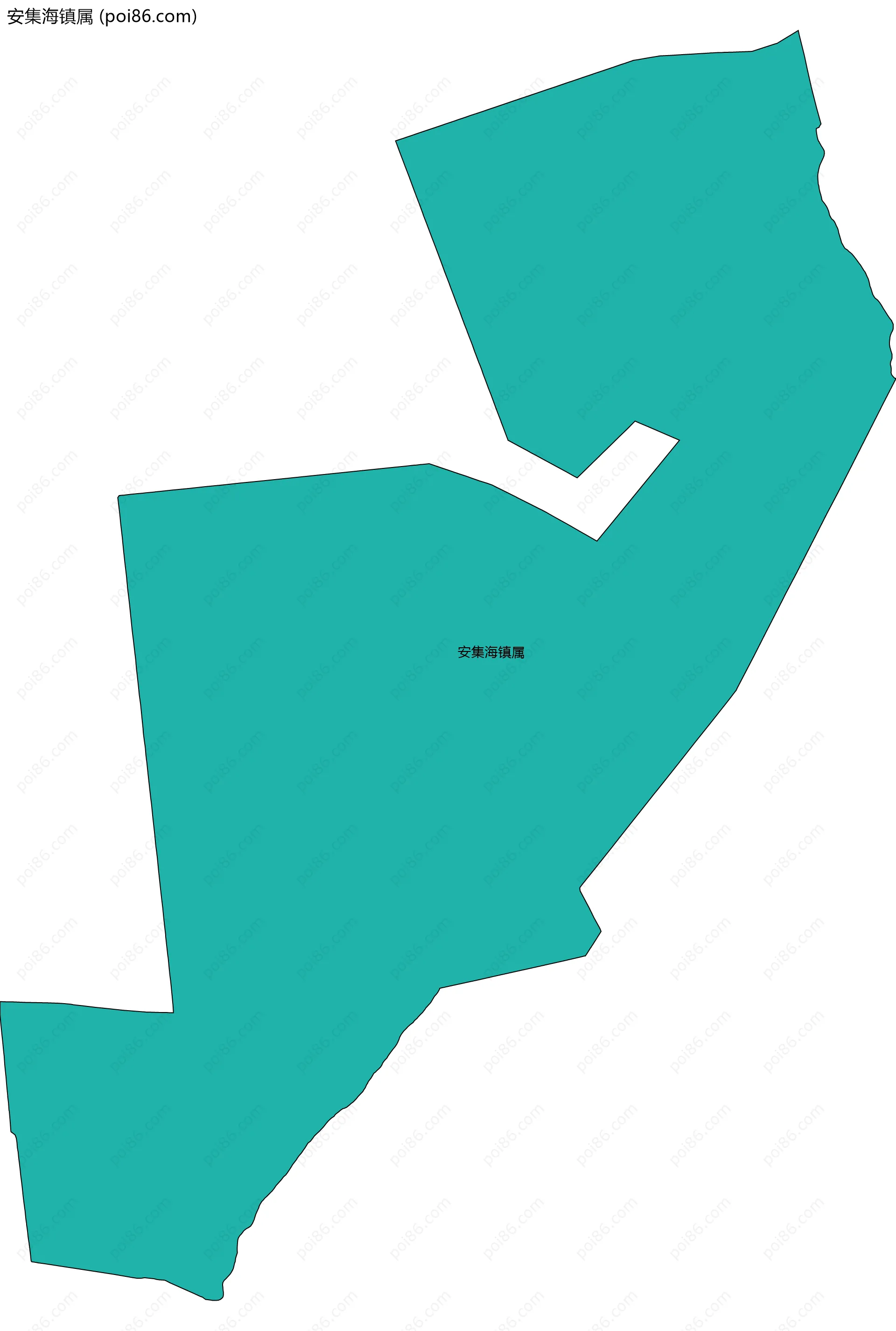 安集海镇属边界地图