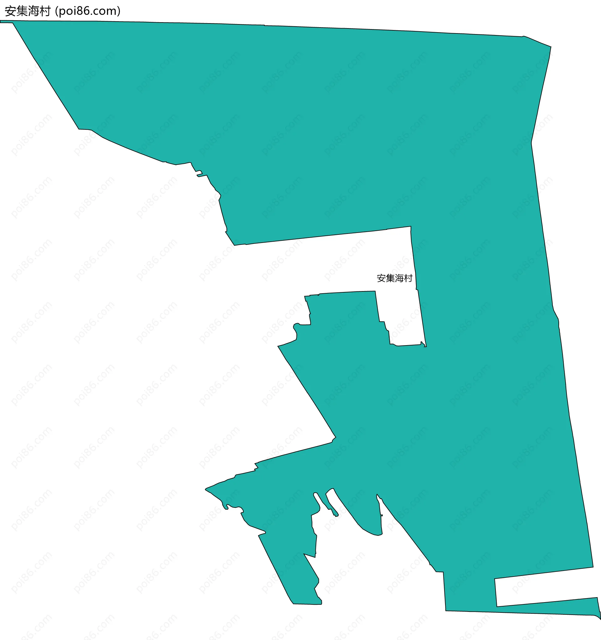 安集海村边界地图