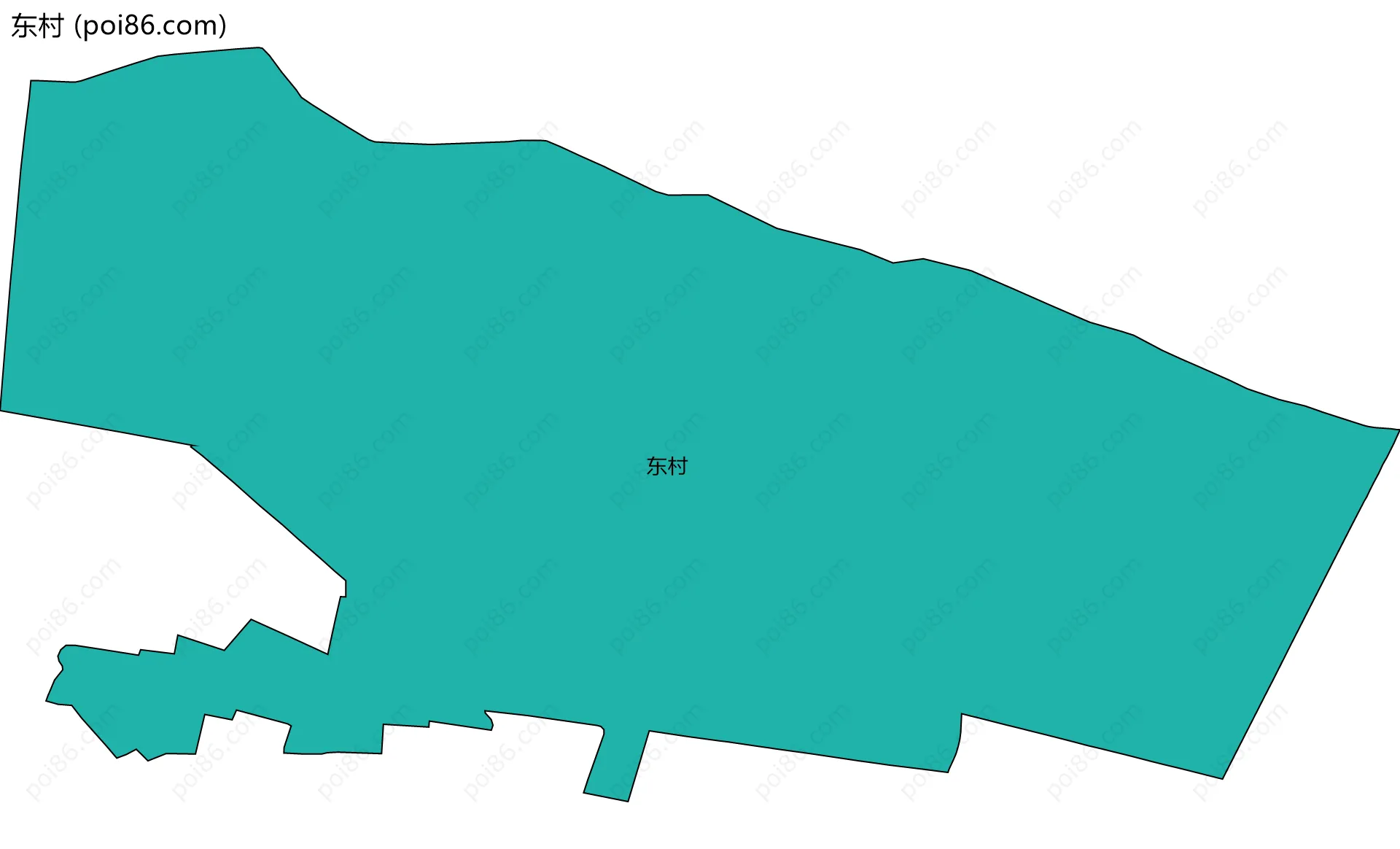 东村边界地图