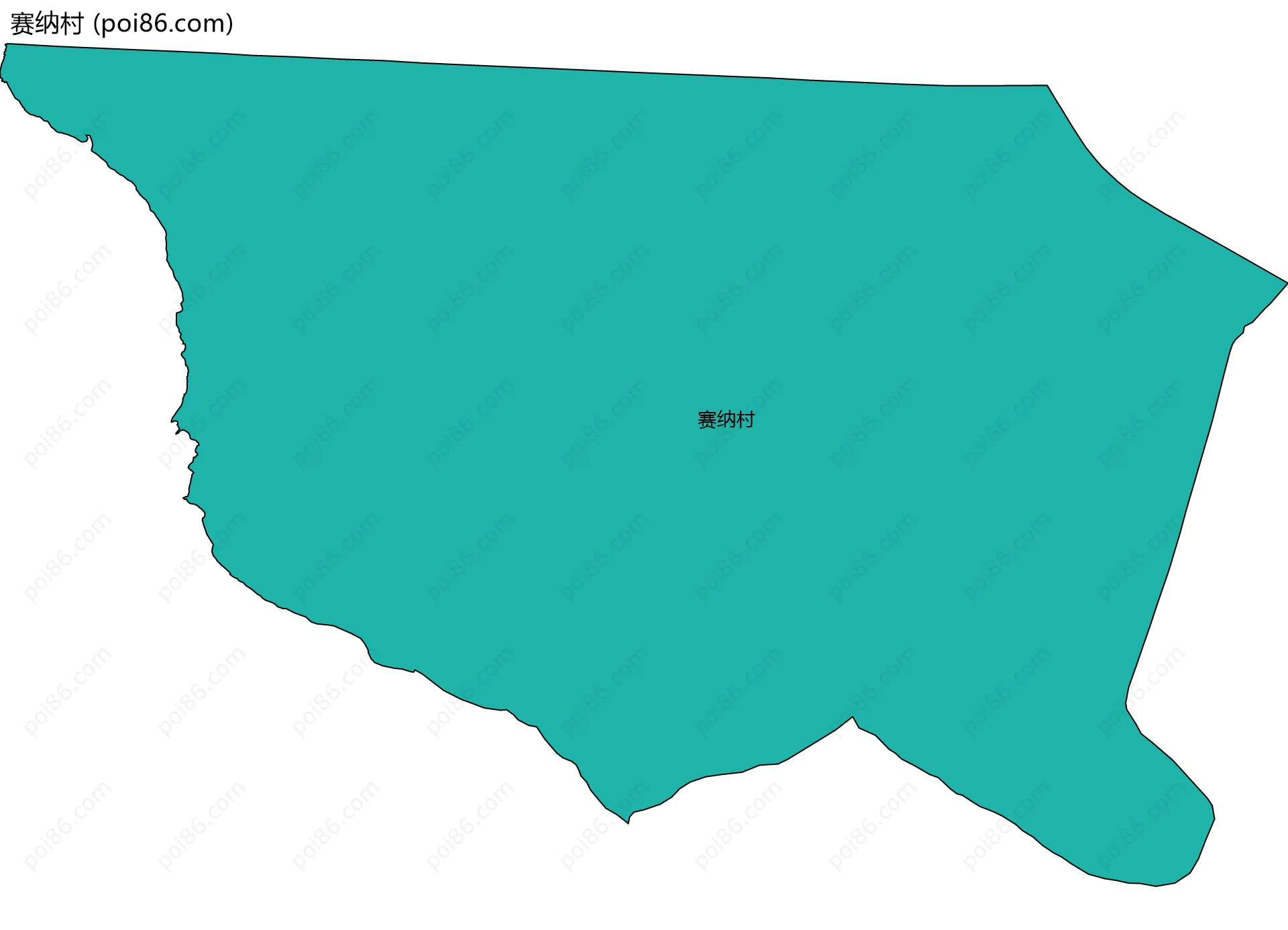 赛纳村边界地图