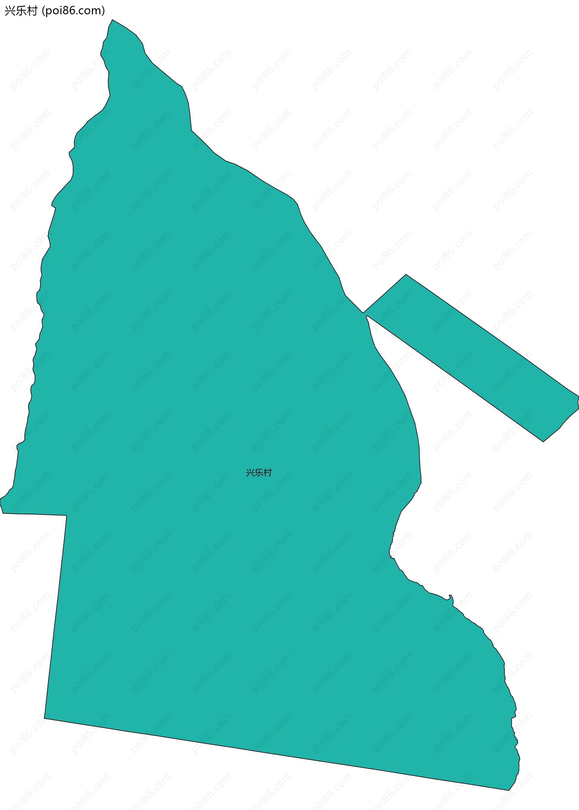 兴乐村边界地图