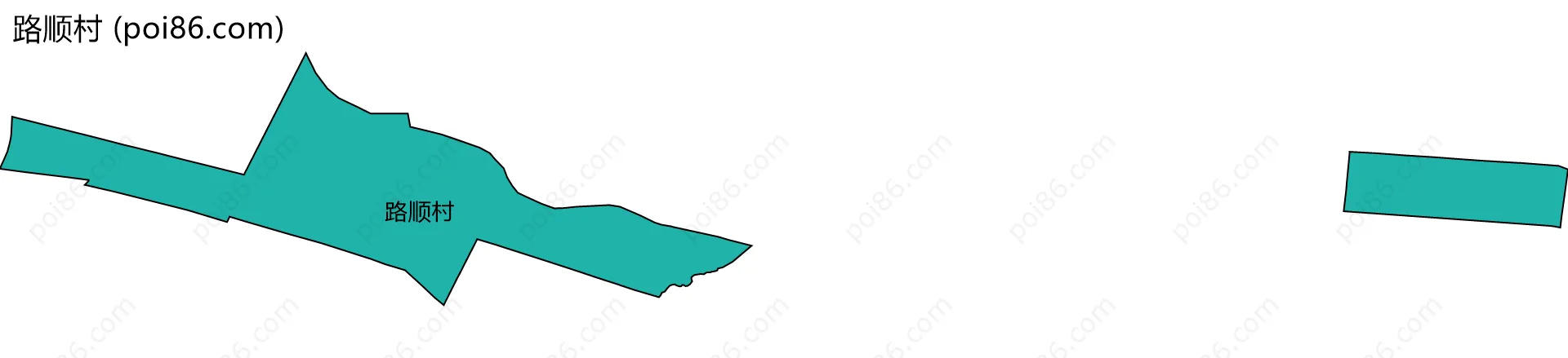 路顺村边界地图