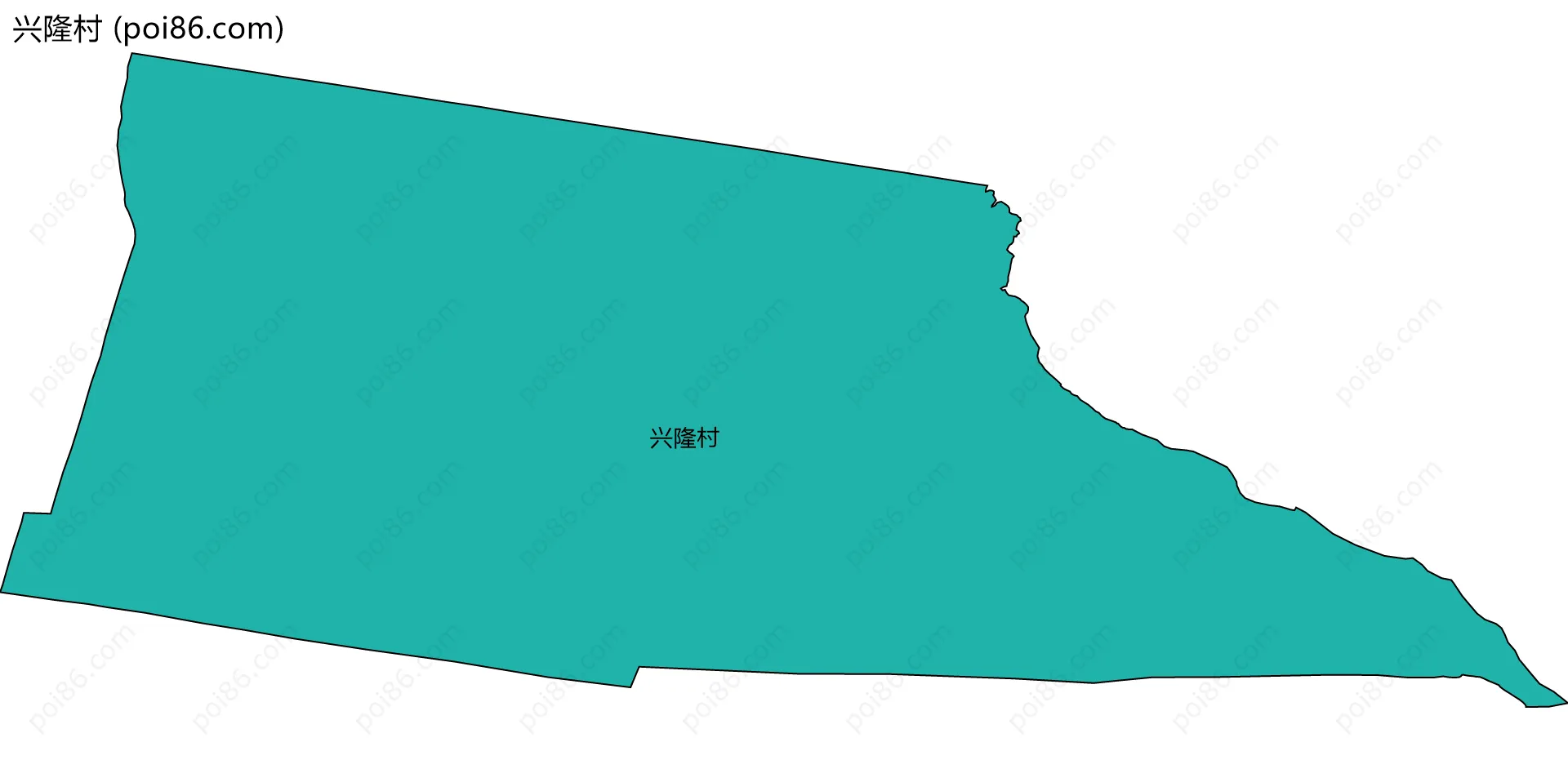 兴隆村边界地图