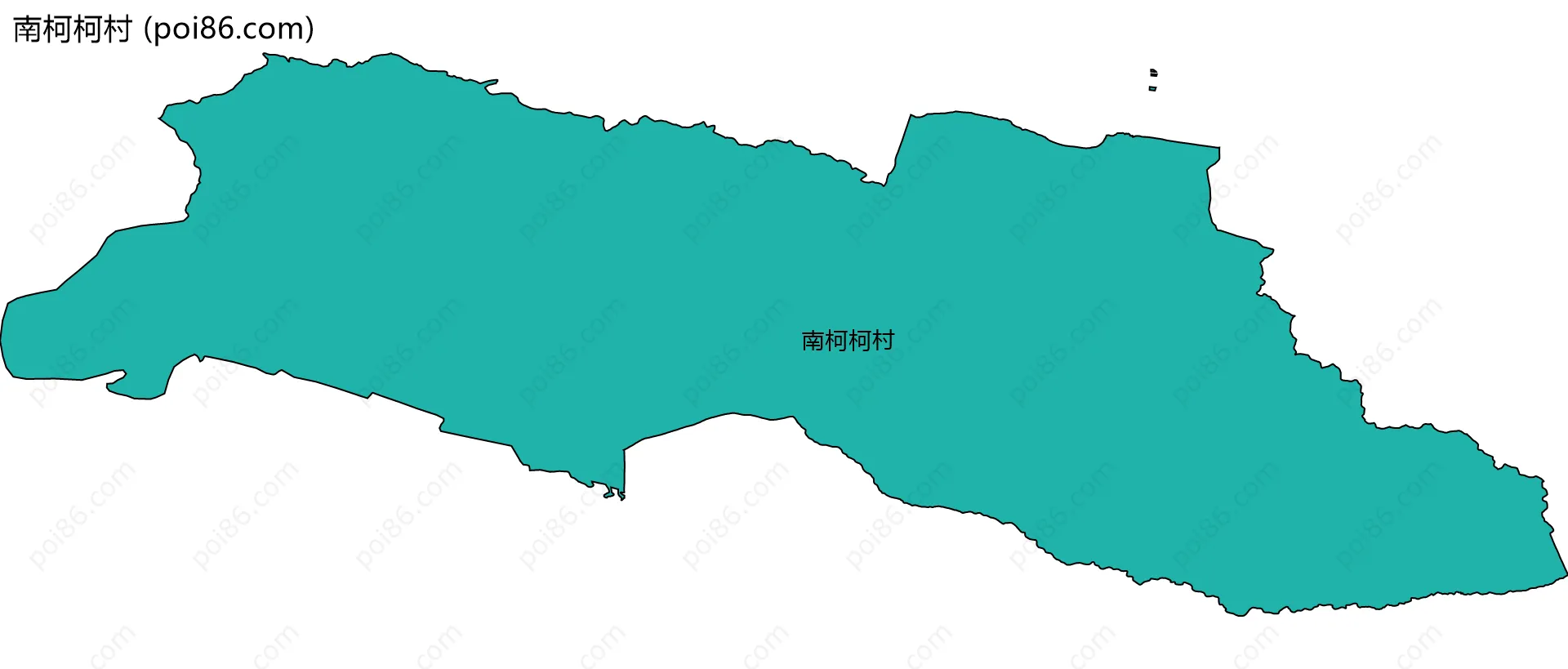 南柯柯村边界地图