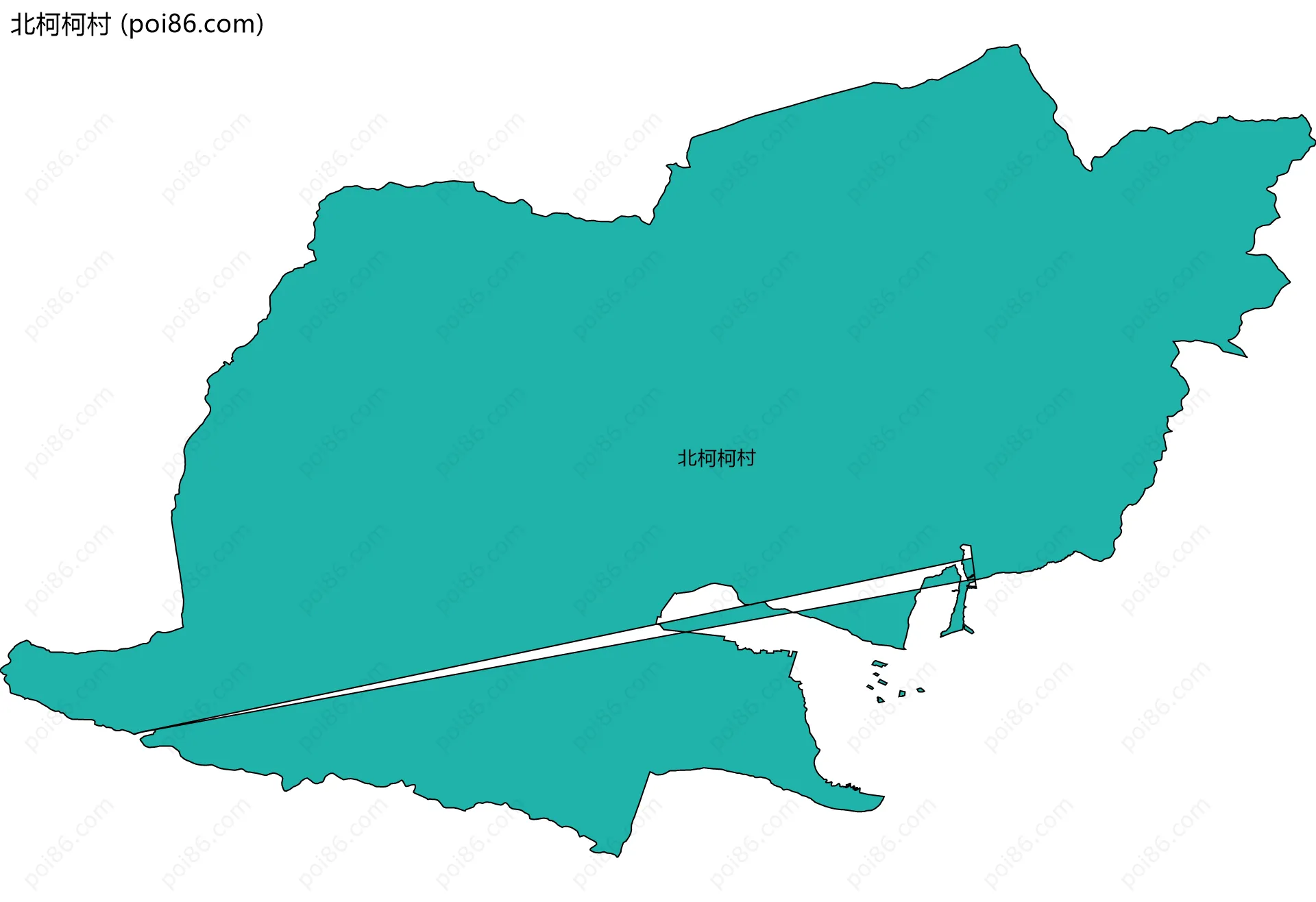北柯柯村边界地图