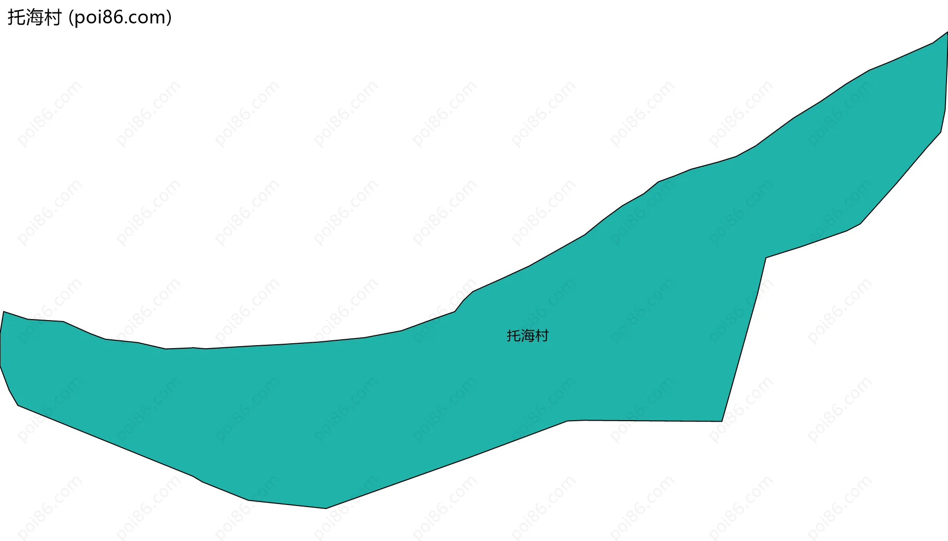 托海村边界地图