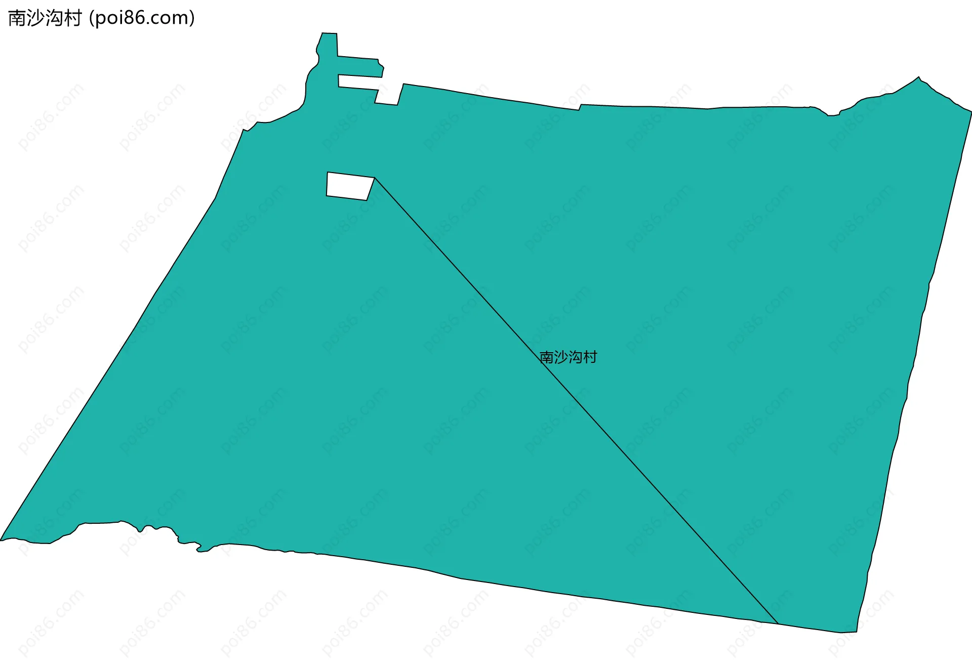 南沙沟村边界地图