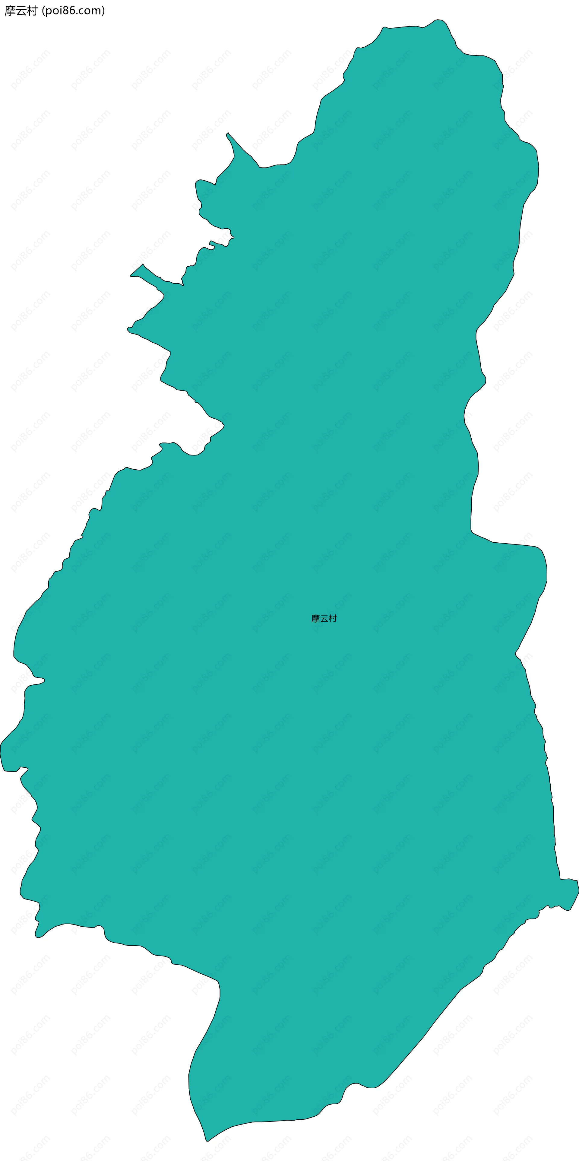 摩云村边界地图