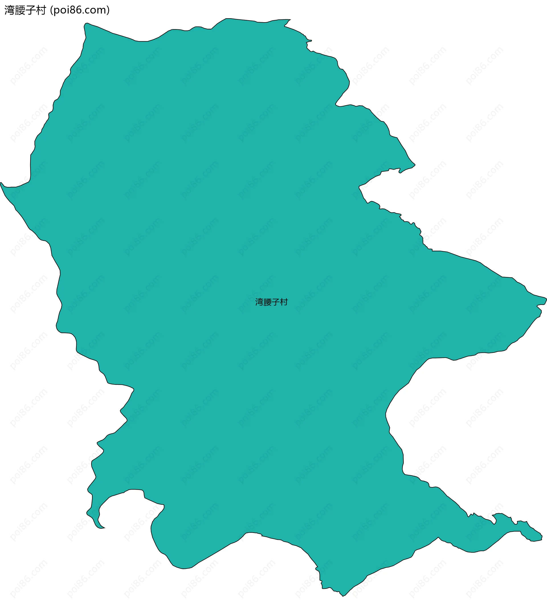 湾腰子村边界地图