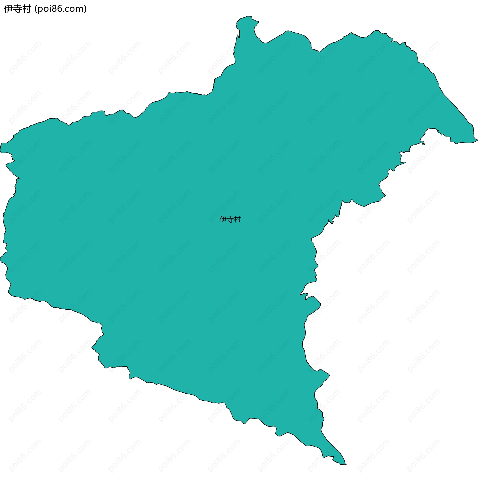 伊寺村边界地图