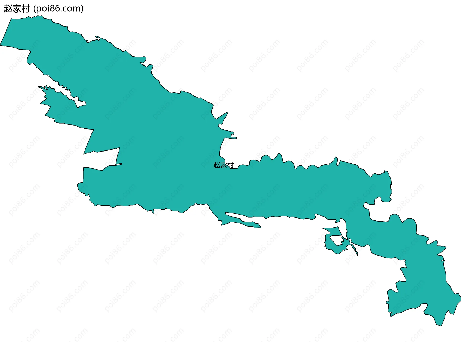 赵家村边界地图