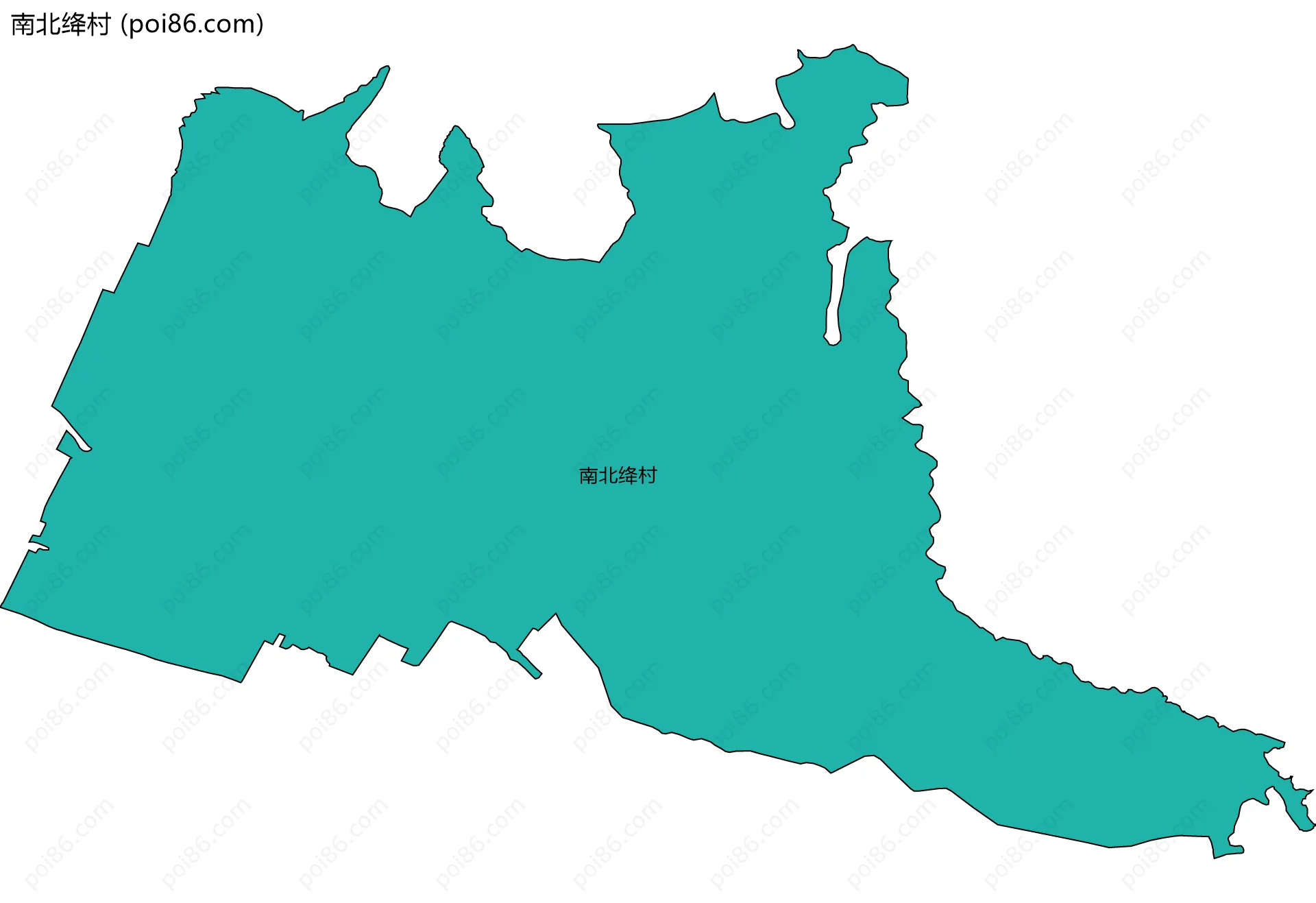 南北绛村边界地图