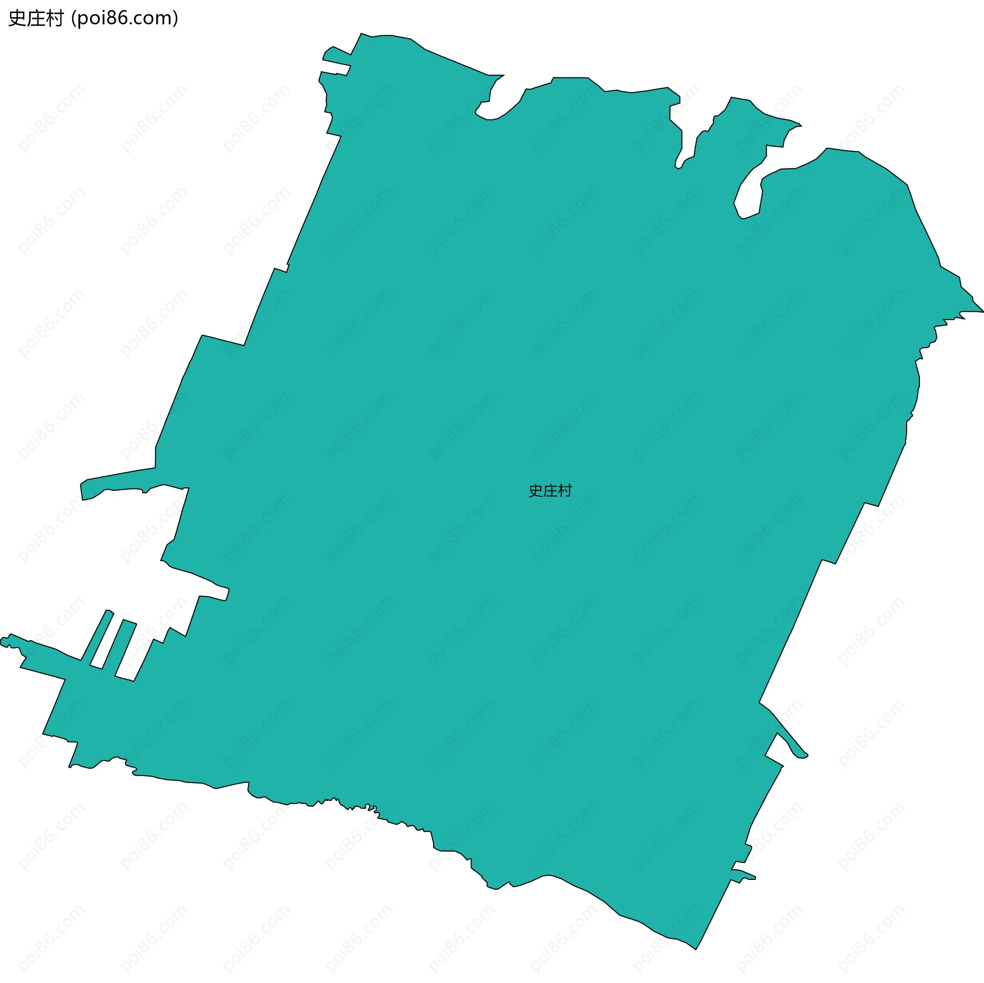 史庄村边界地图