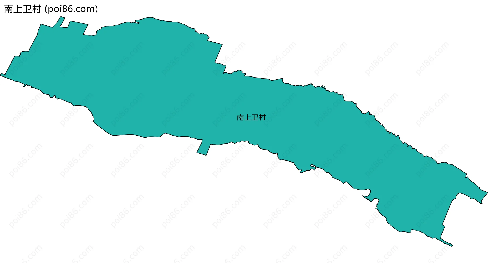 南上卫村边界地图
