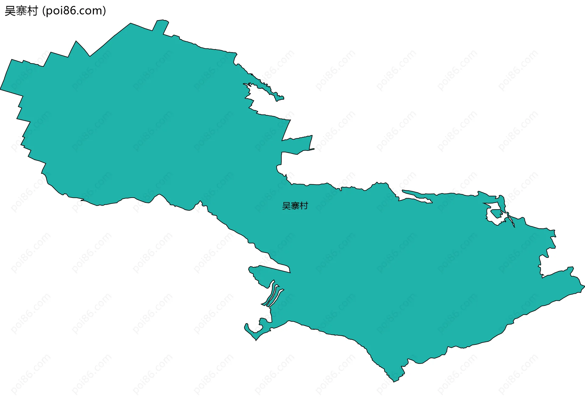 吴寨村边界地图