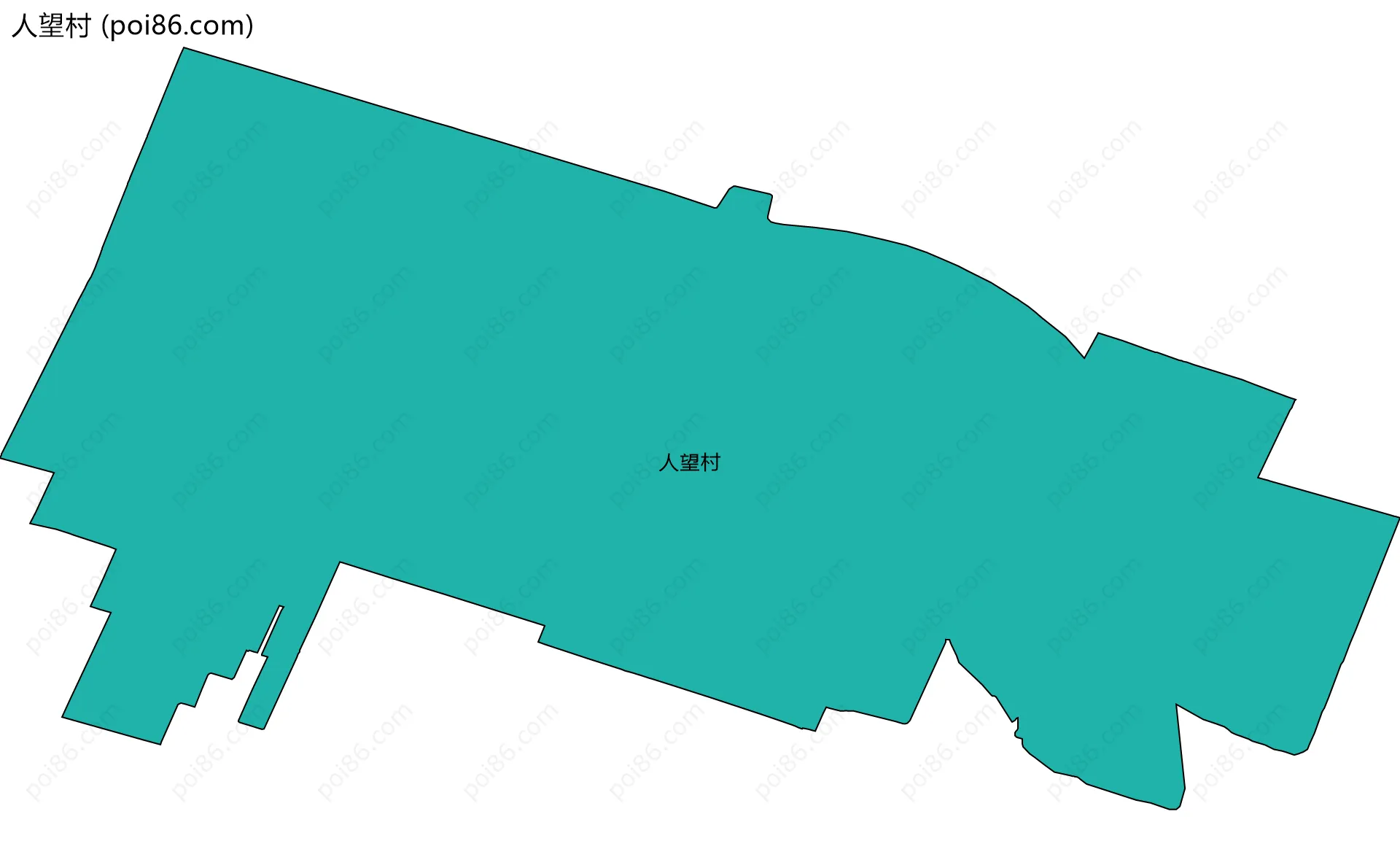 人望村边界地图