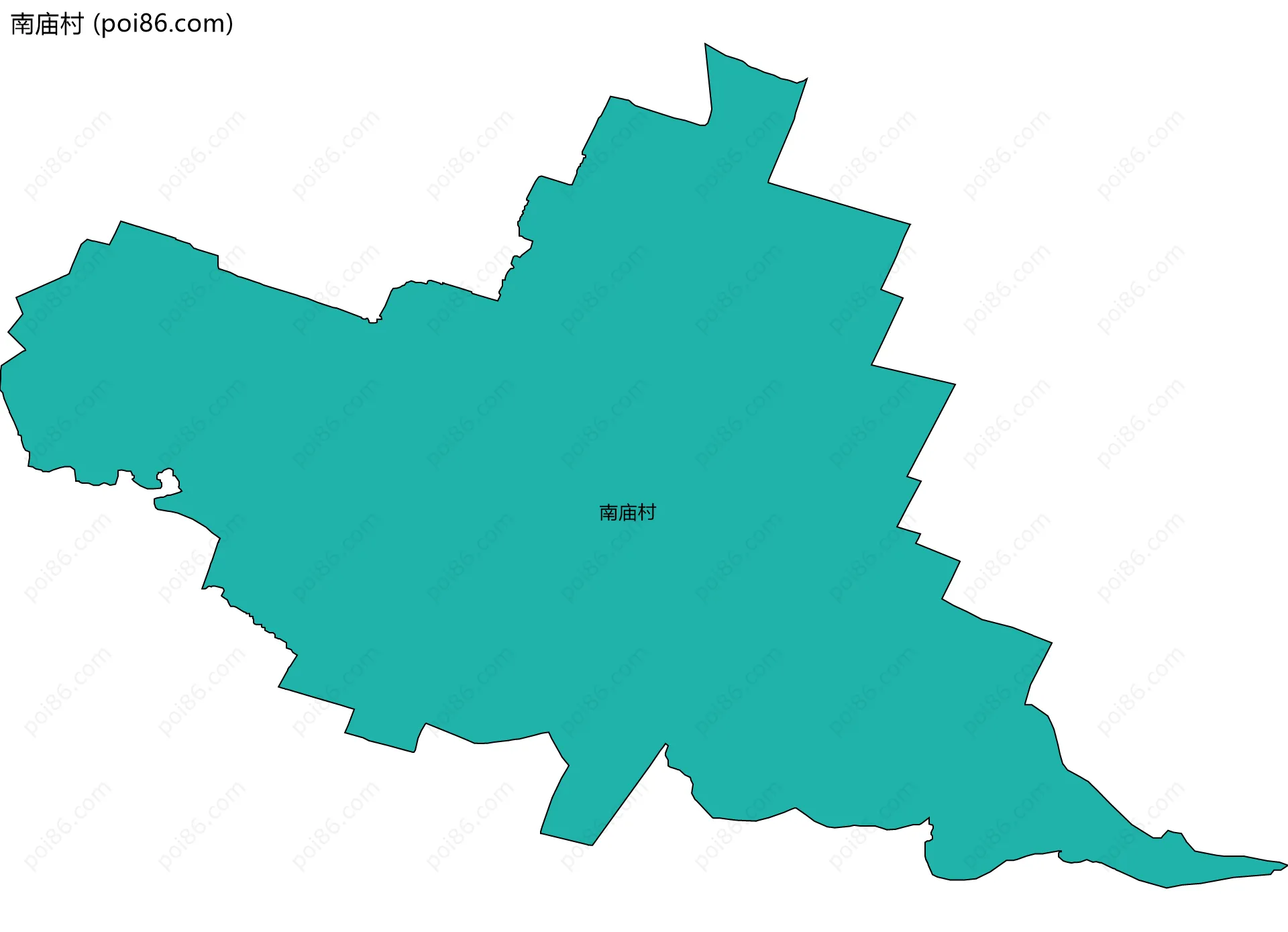 南庙村边界地图