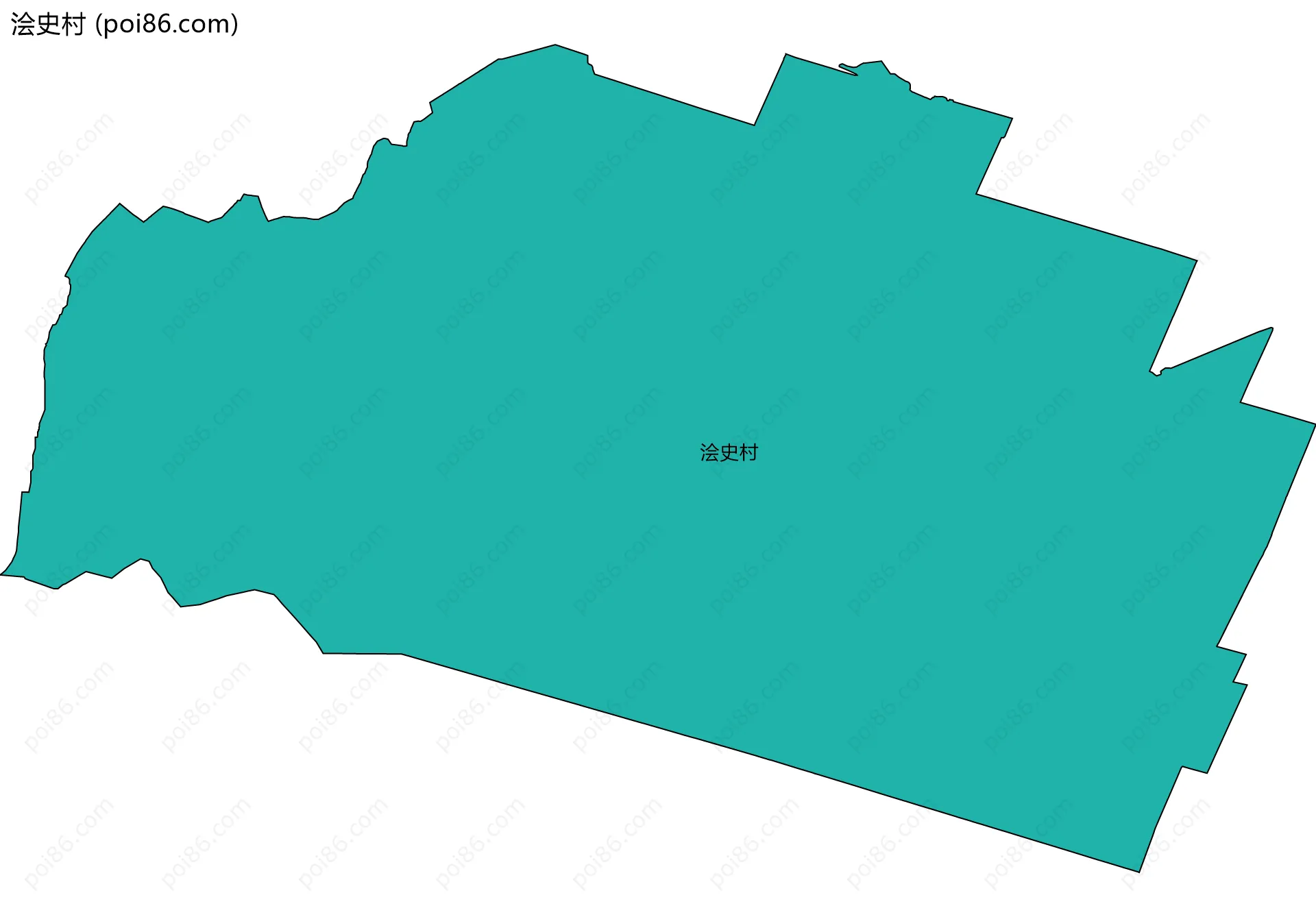 浍史村边界地图
