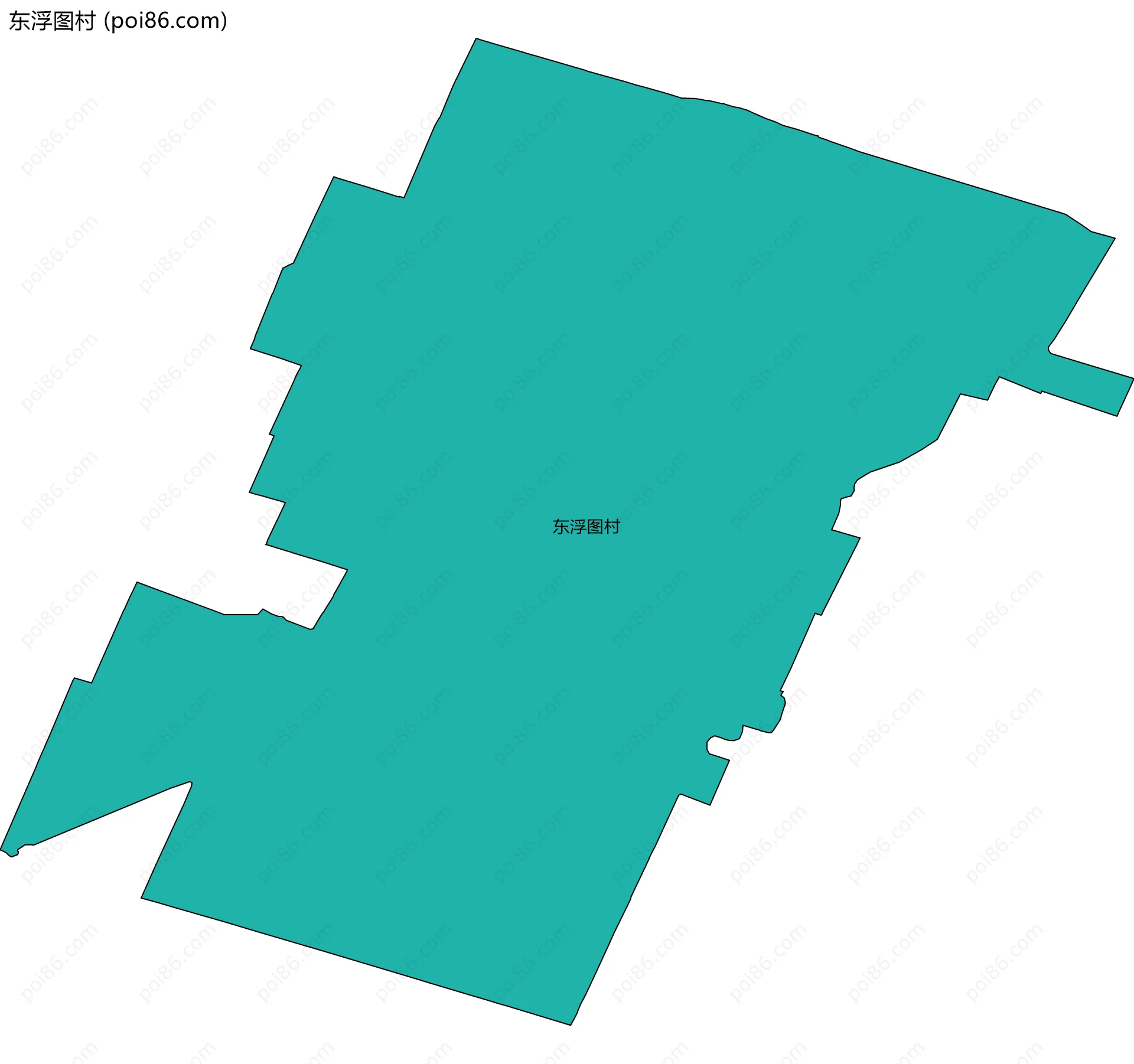东浮图村边界地图
