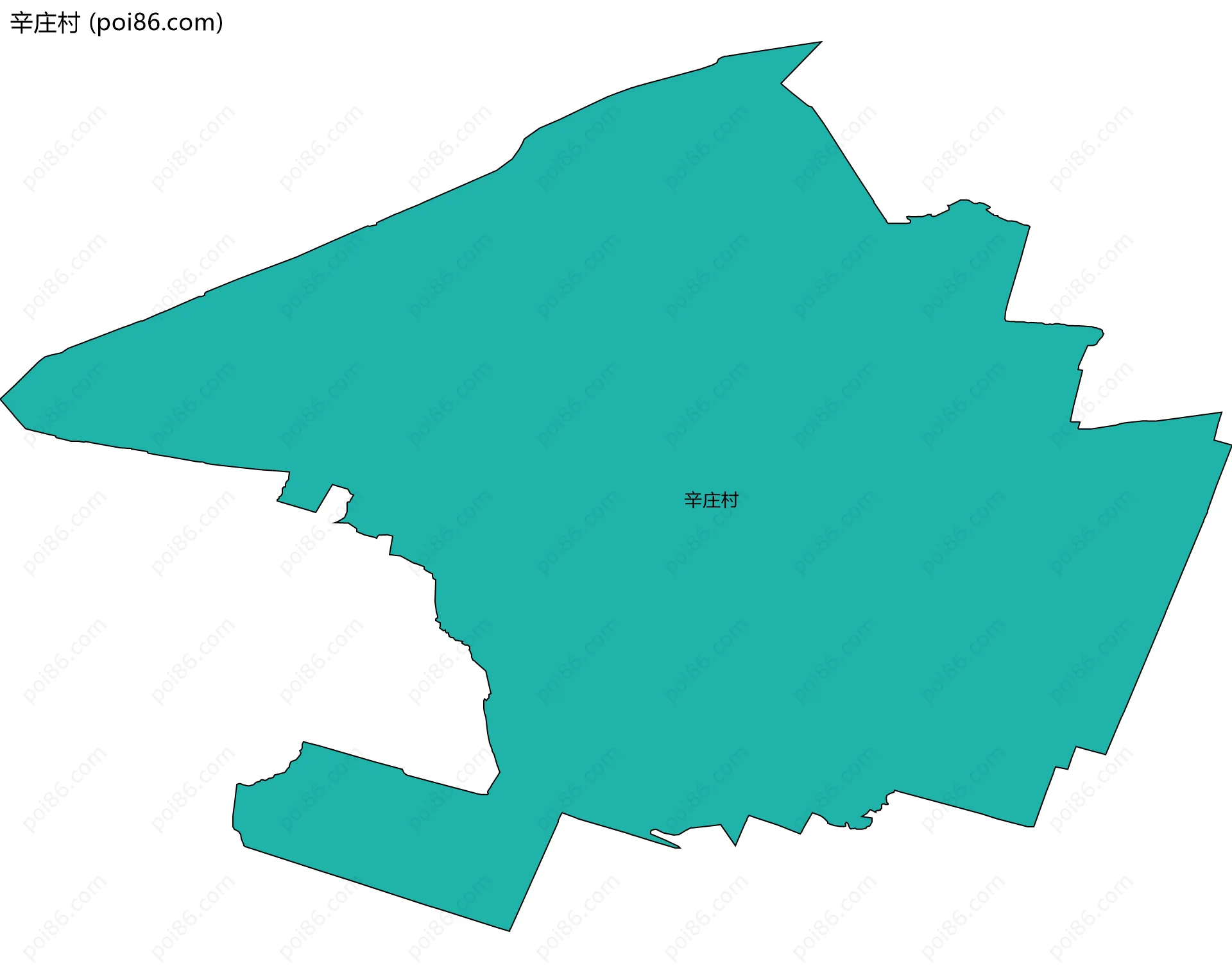 辛庄村边界地图