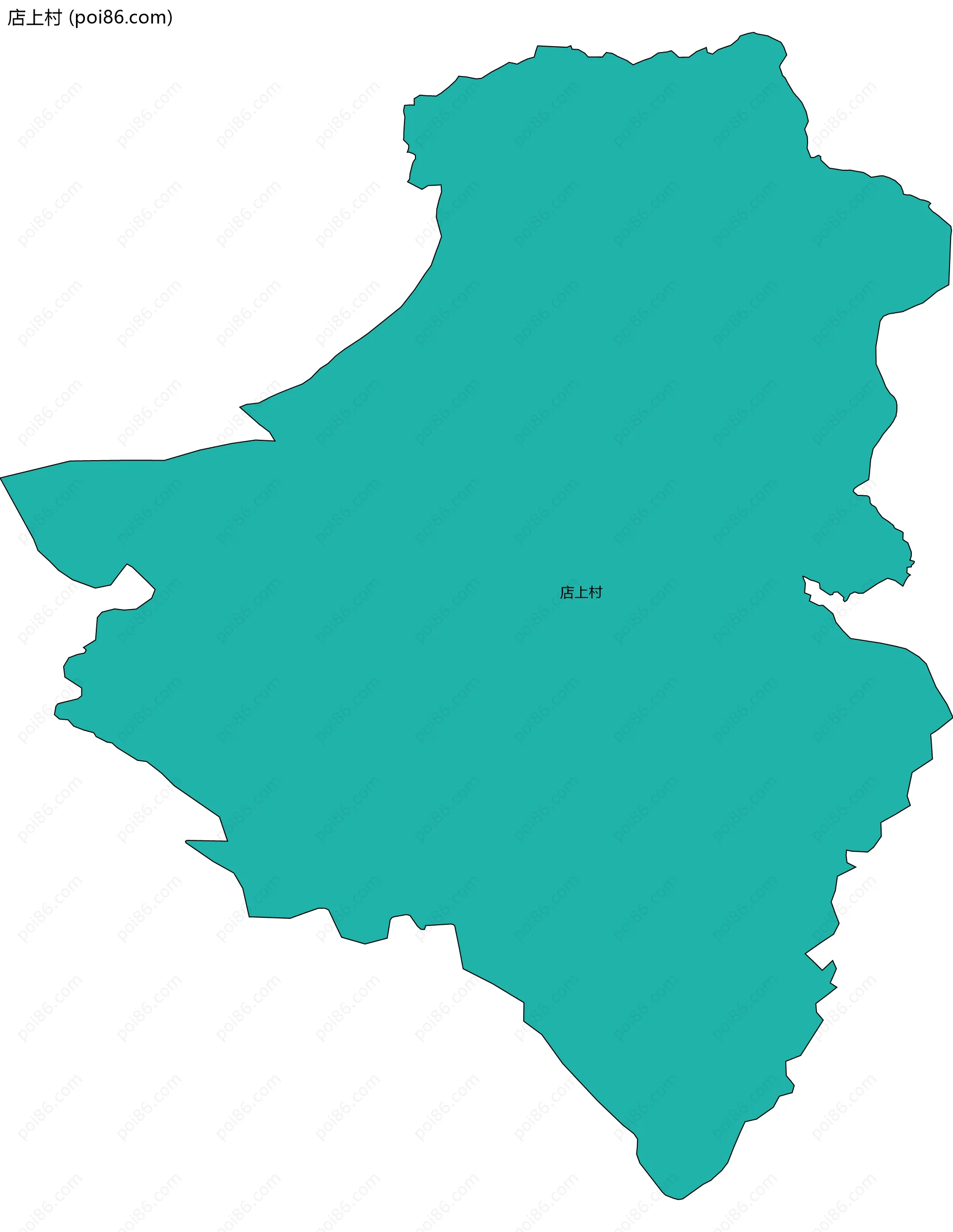 店上村边界地图