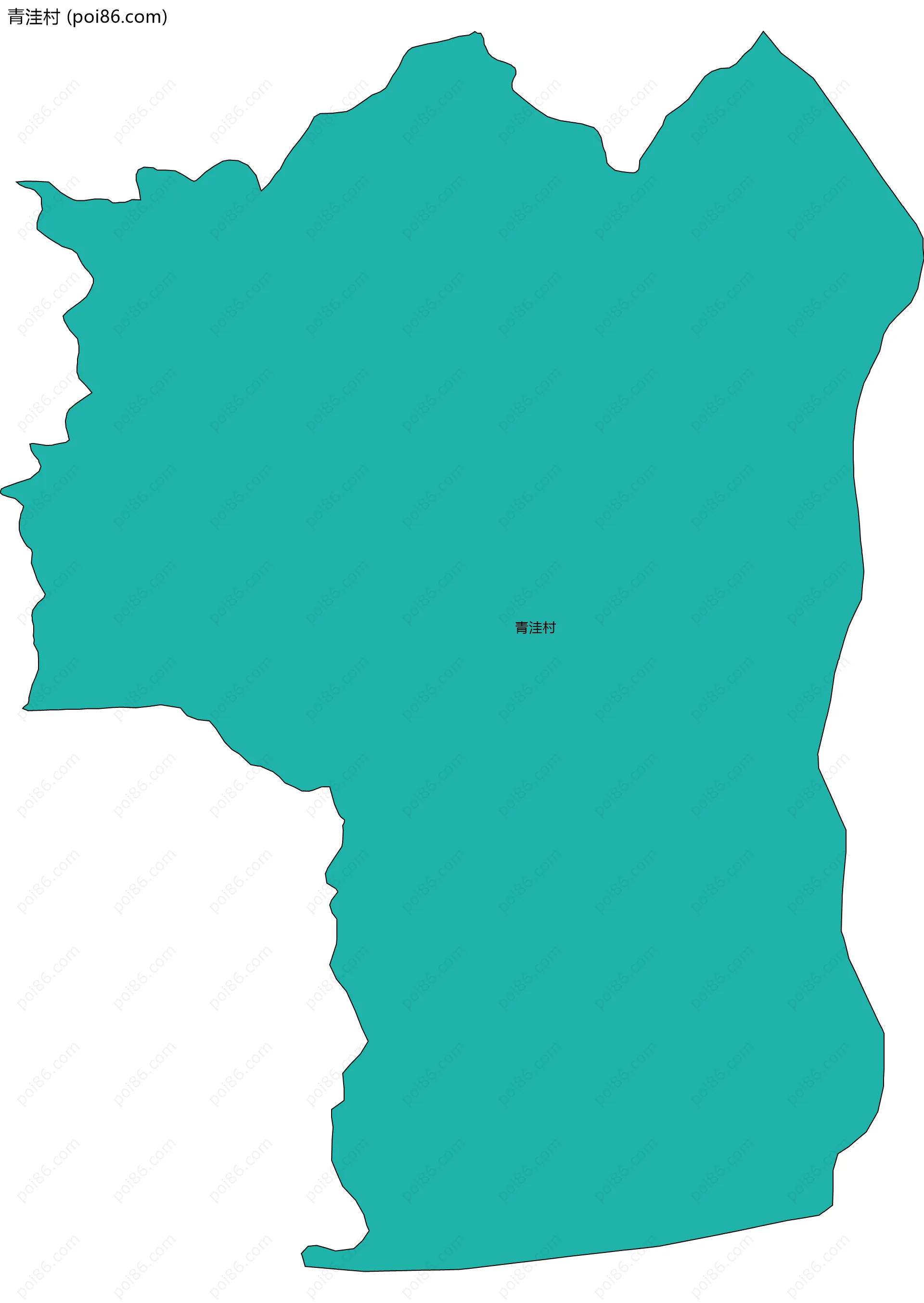 青洼村边界地图