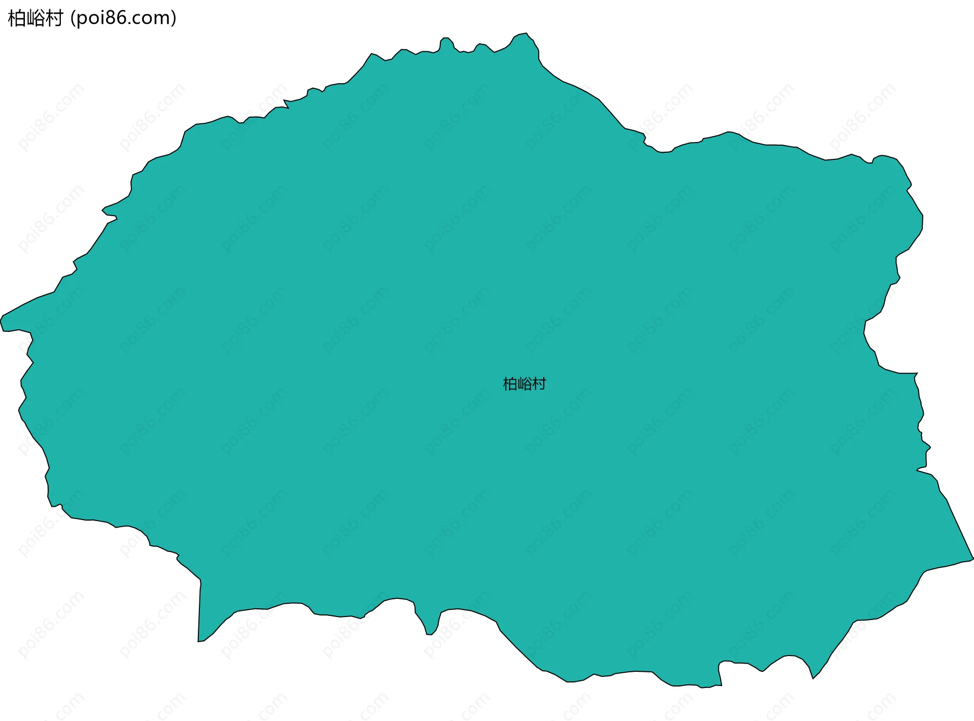 柏峪村边界地图