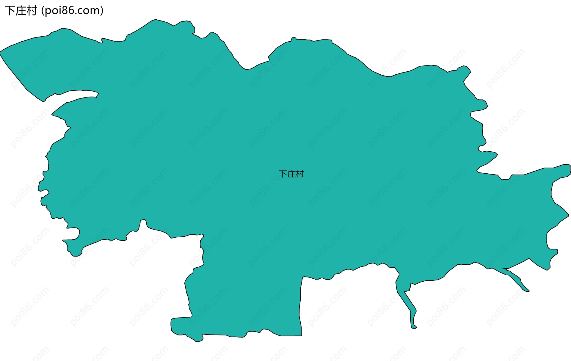 下庄村边界地图