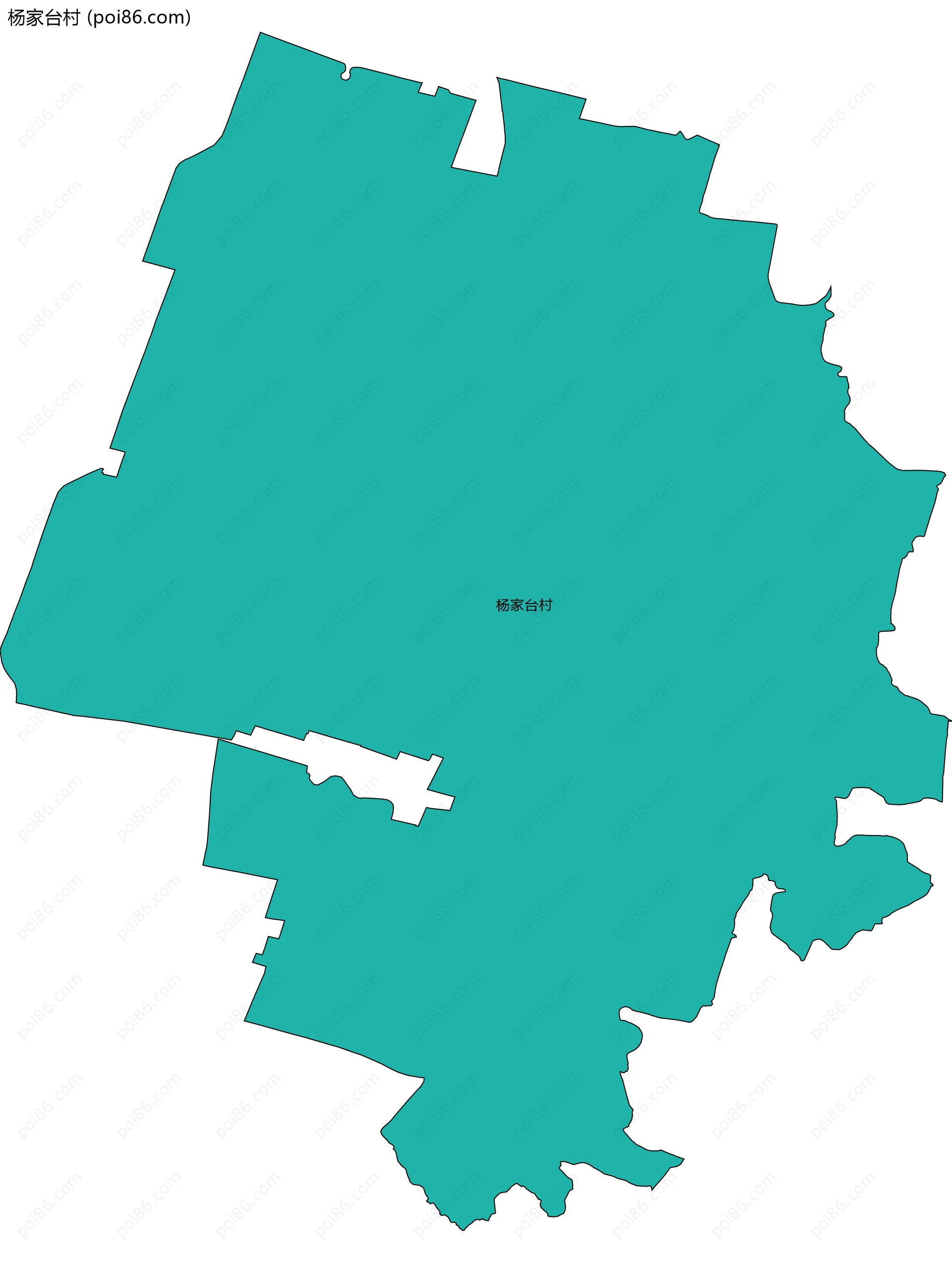 杨家台村边界地图