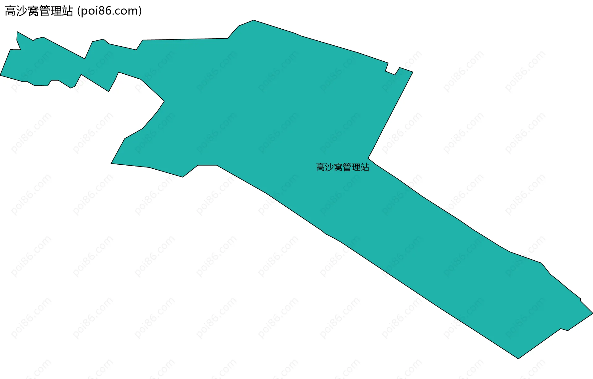 高沙窝管理站边界地图