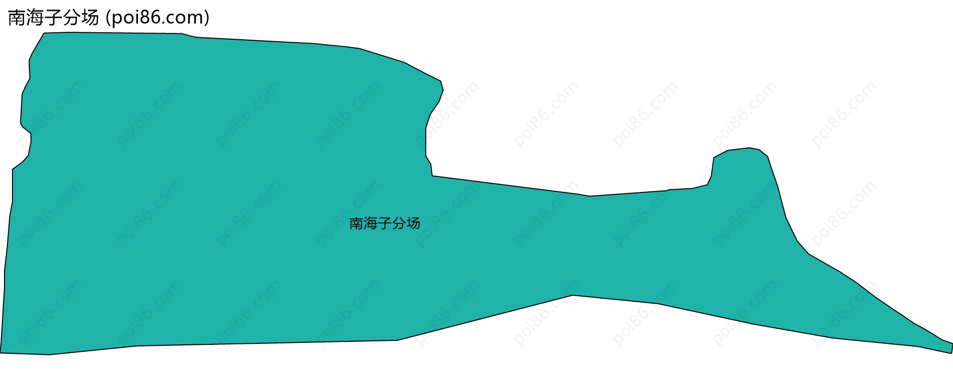 南海子分场边界地图