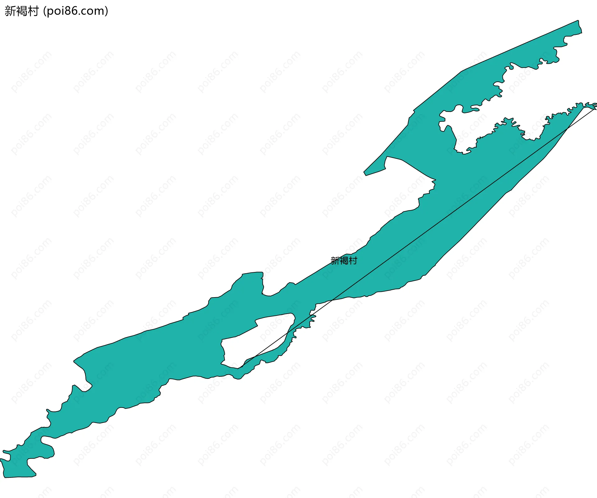 新褐村边界地图