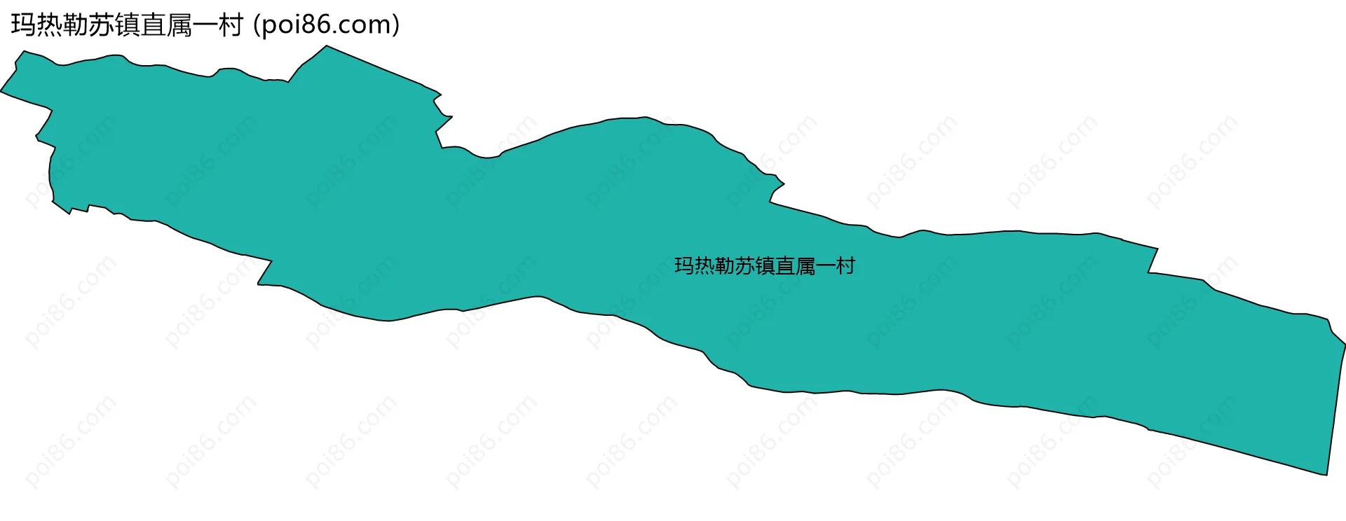 玛热勒苏镇直属一村边界地图