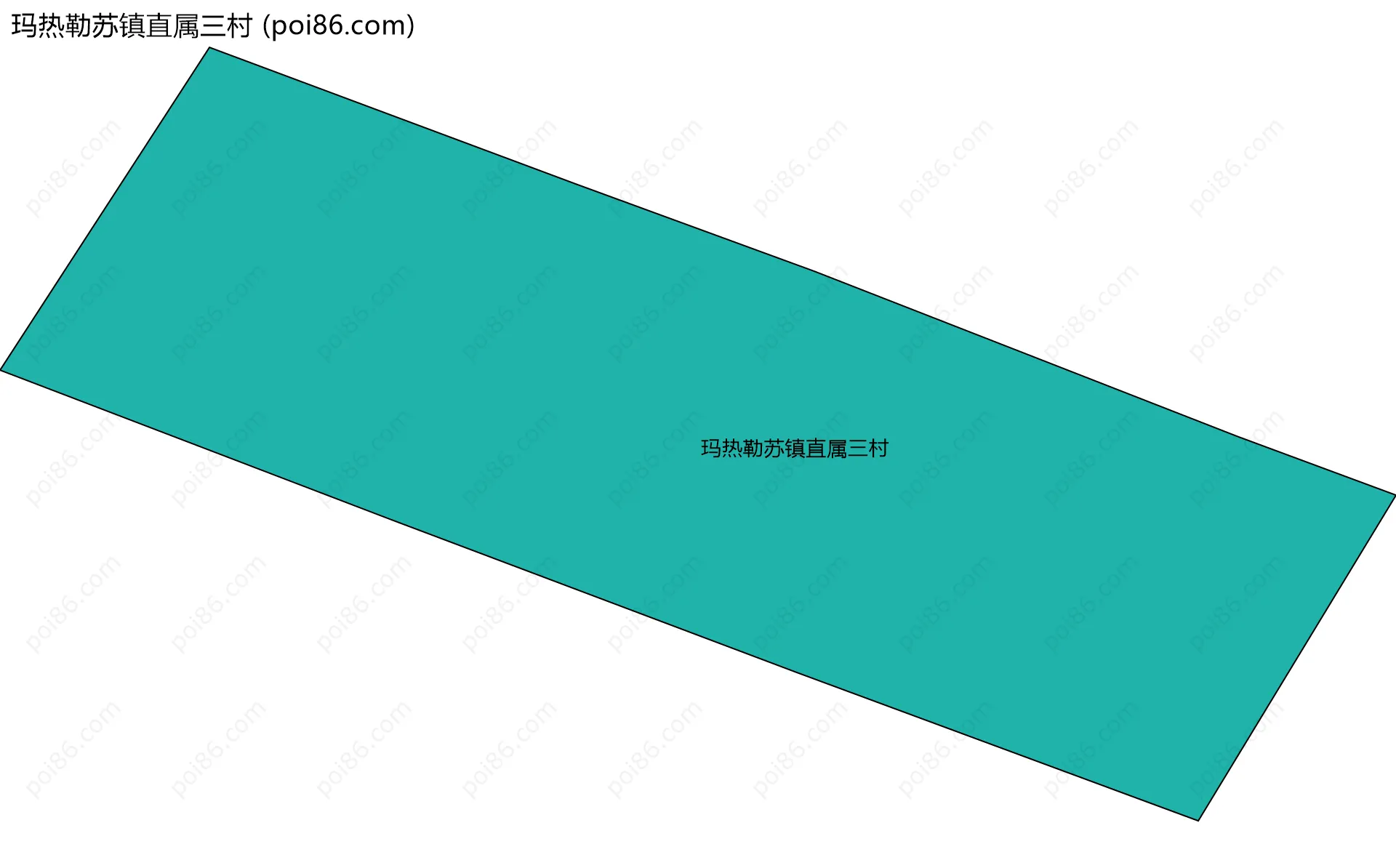 玛热勒苏镇直属三村边界地图