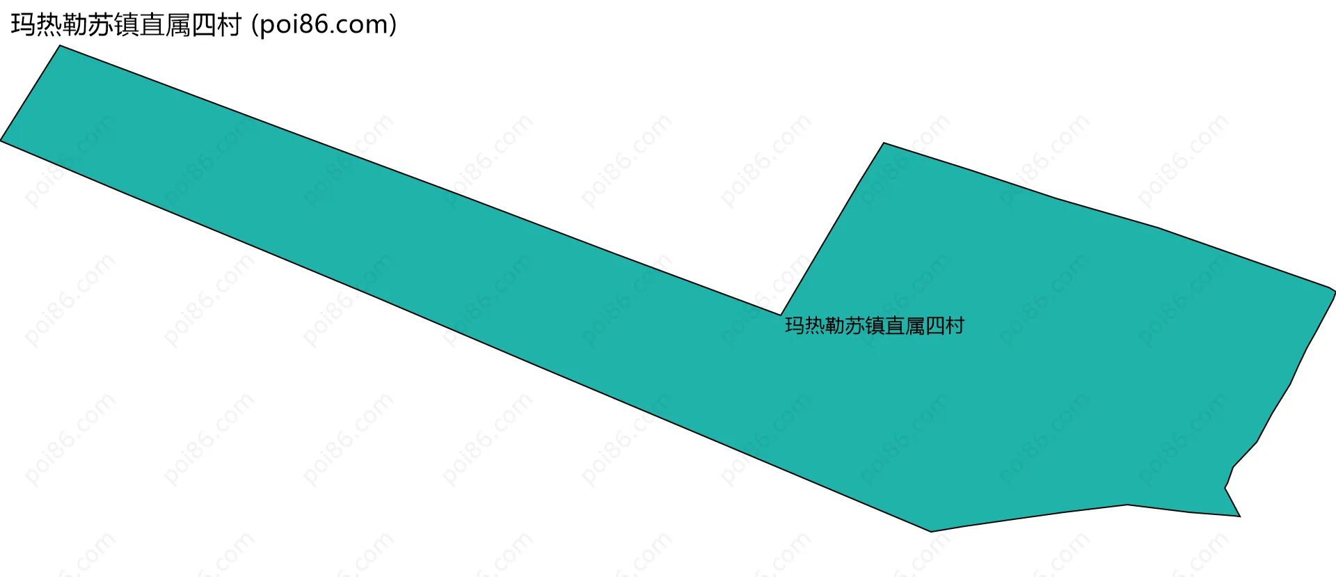 玛热勒苏镇直属四村边界地图