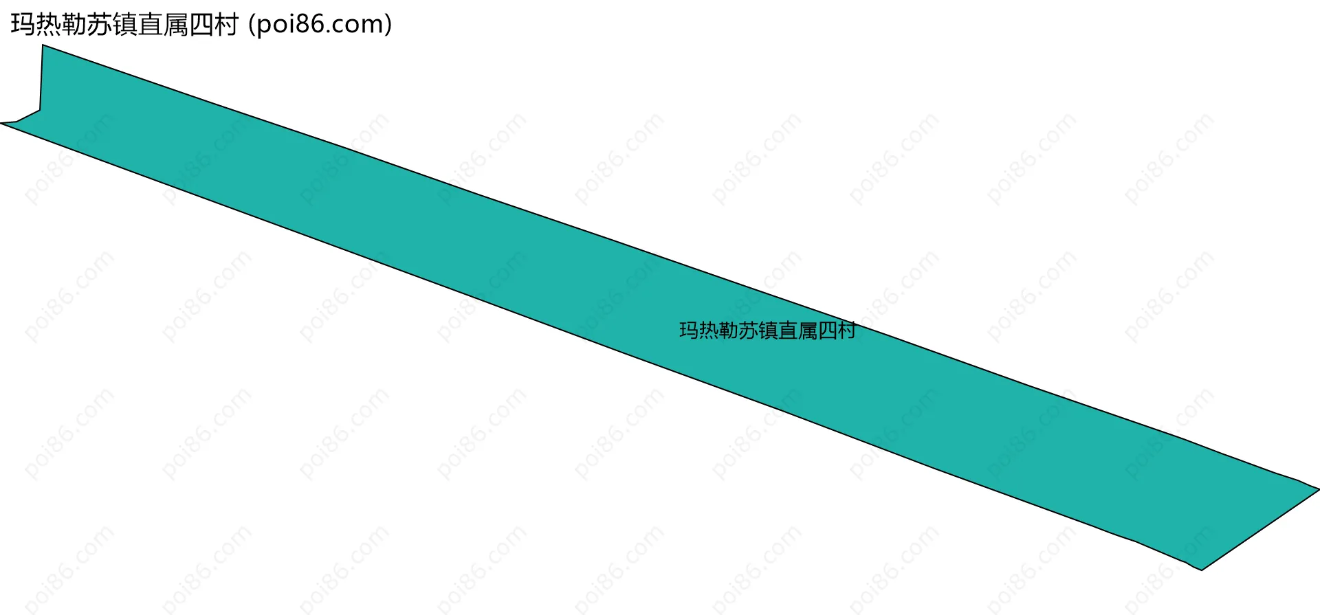 玛热勒苏镇直属四村边界地图