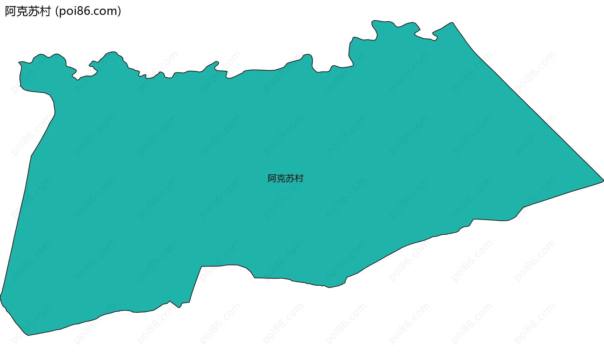 阿克苏村边界地图